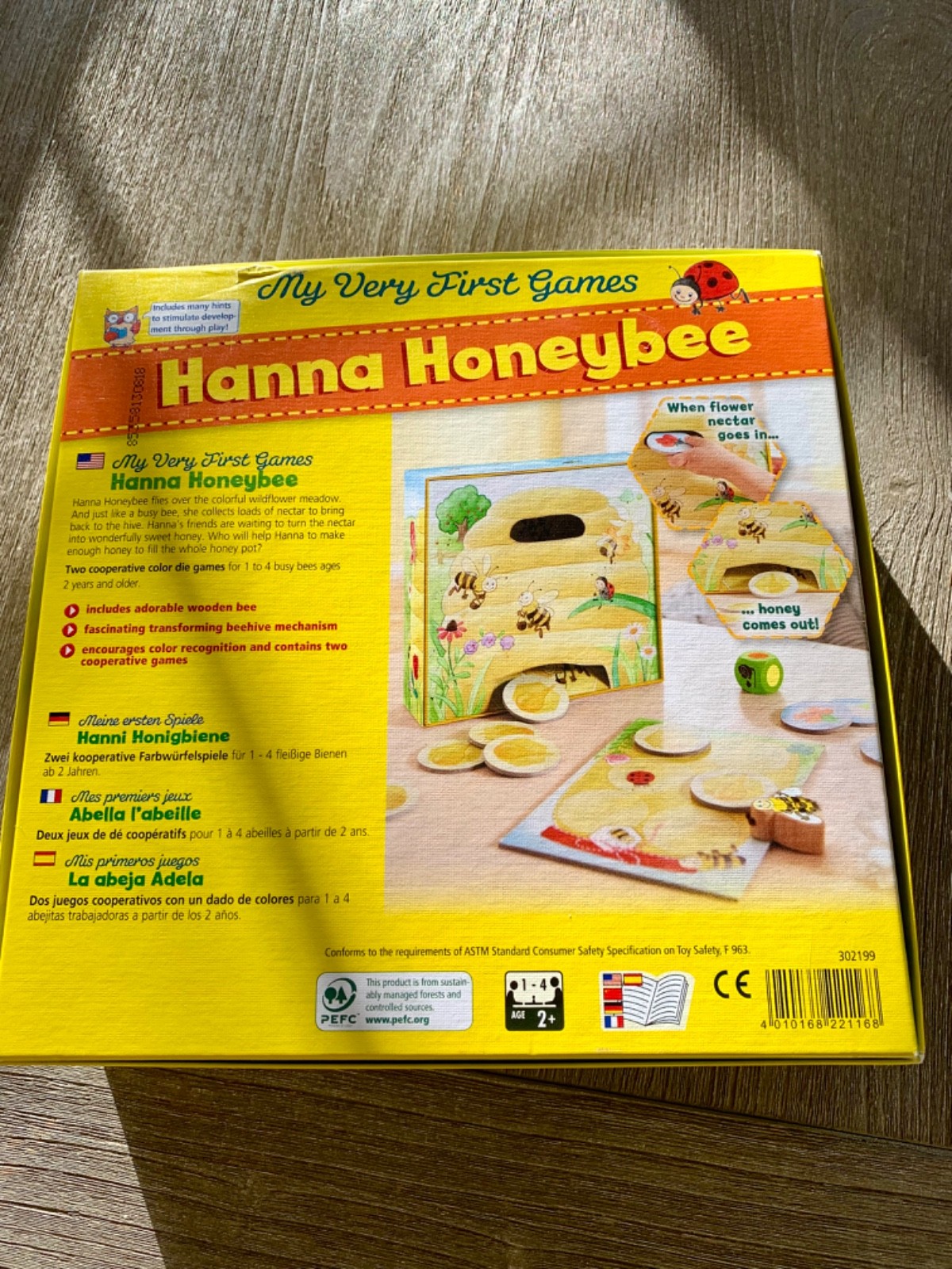 HABA My Very First Games Hanna Honeybee – 2 Cooperative Color Die Games Ages …