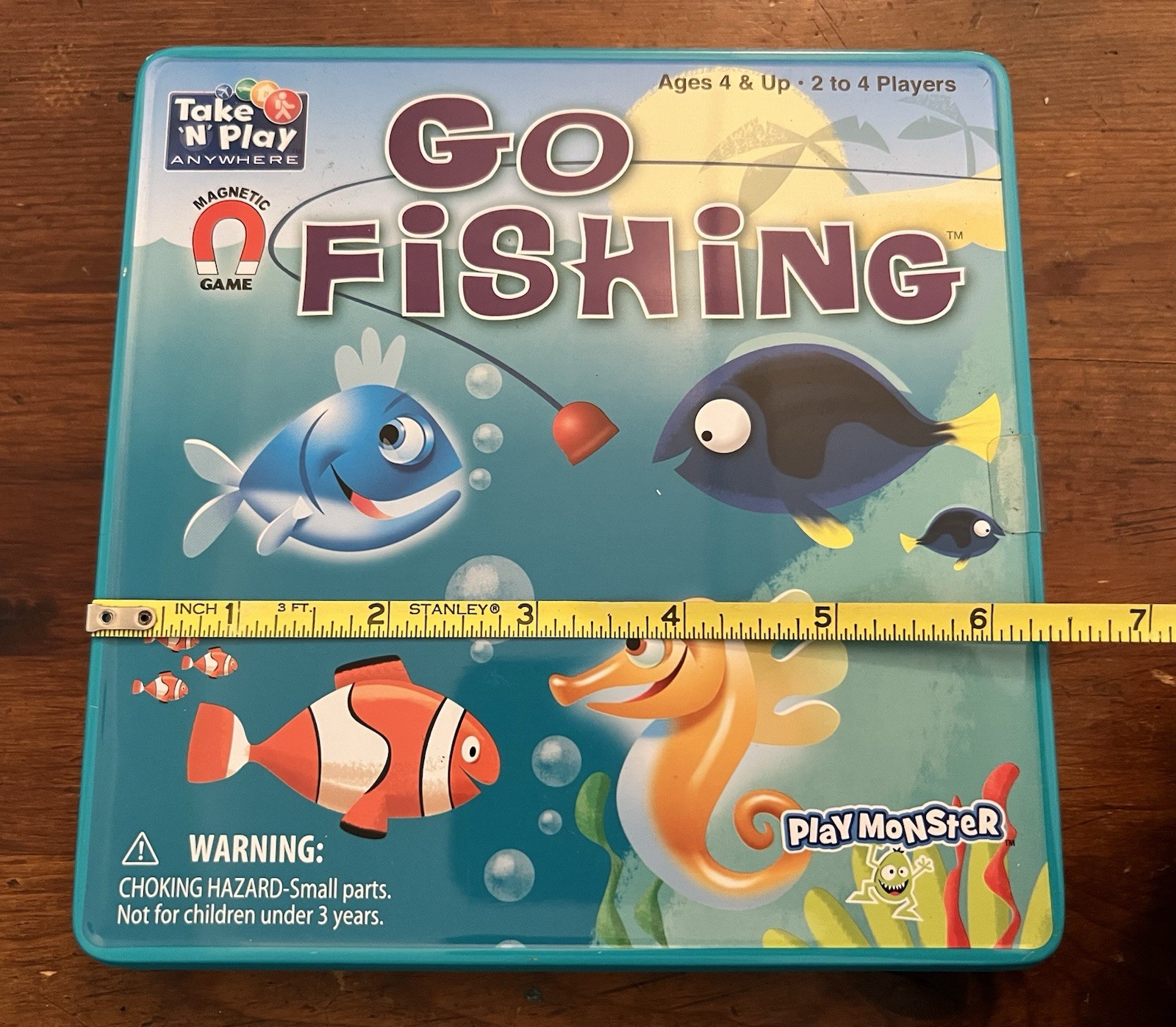 Go Fishing Magnetic Game Take N Play Anywhere Play Monster 2-4 Players Ages 4+