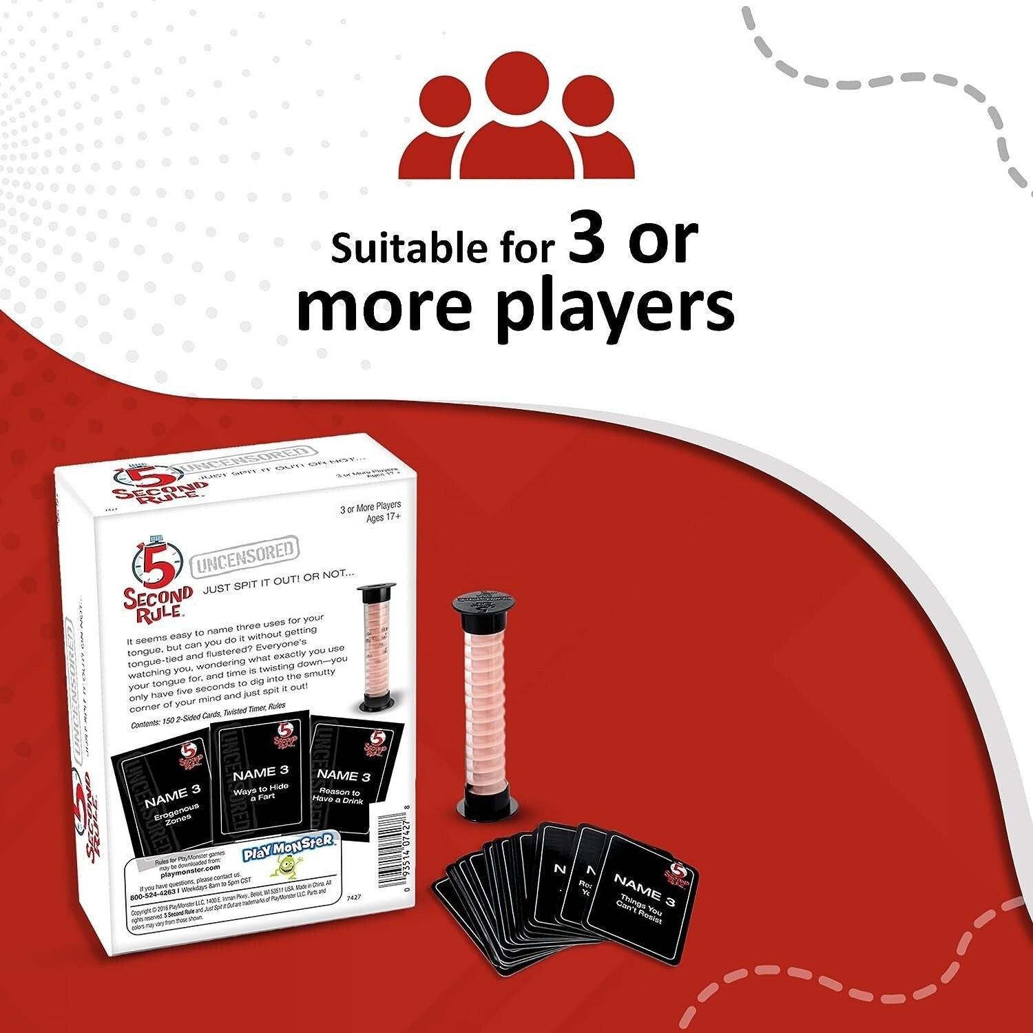 5 Second Rule Uncensored Game, Adult Game, Party Game, Card Game