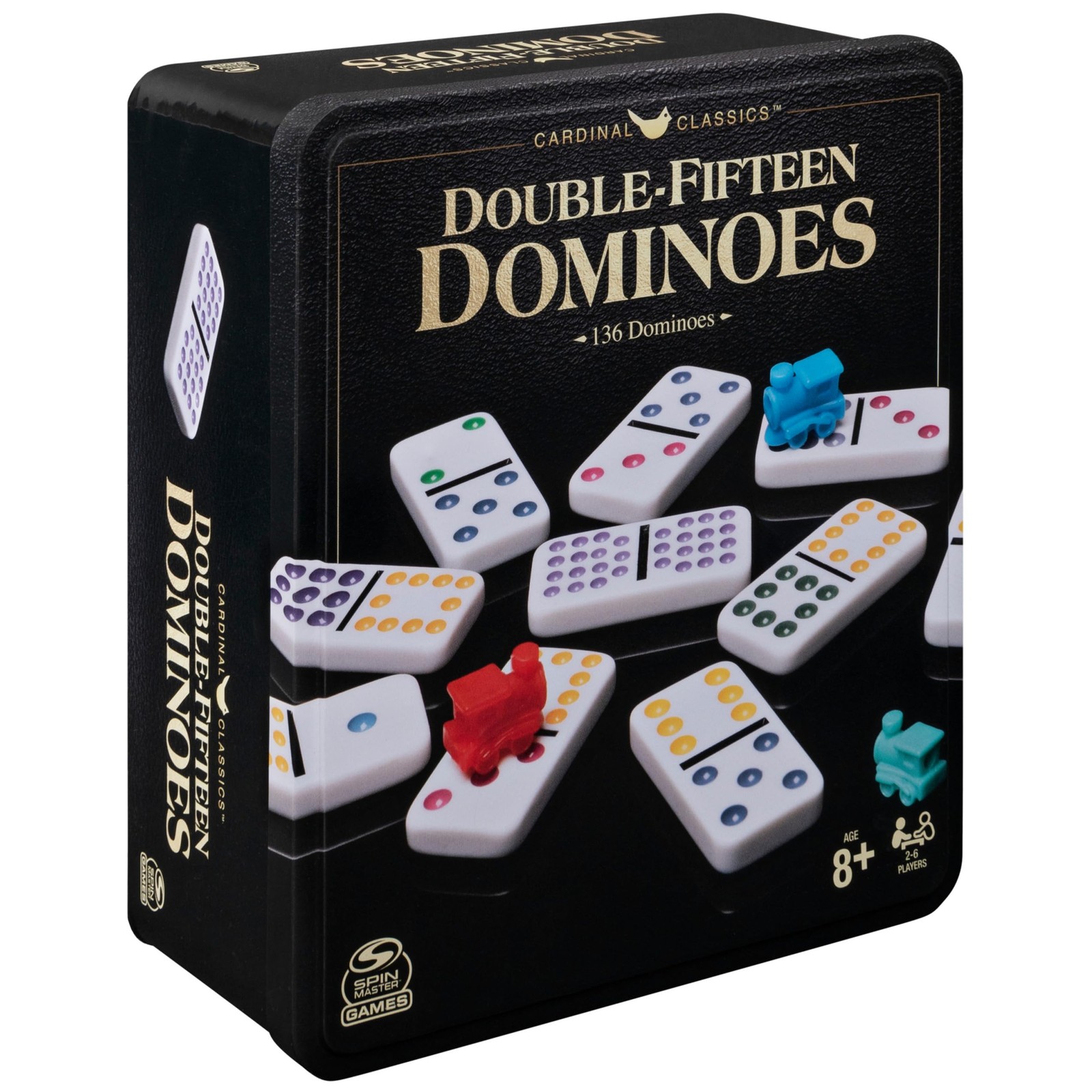 Spin Master Games, Cardinal Classics Double 15 Dominoes One Size, Multi Color