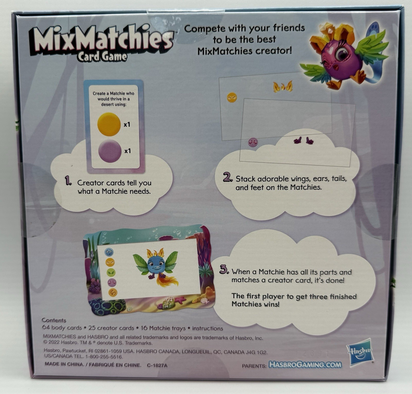 MixMatchies Card Game Kids Game, Family Game 2-6 Players Create Magical Friends
