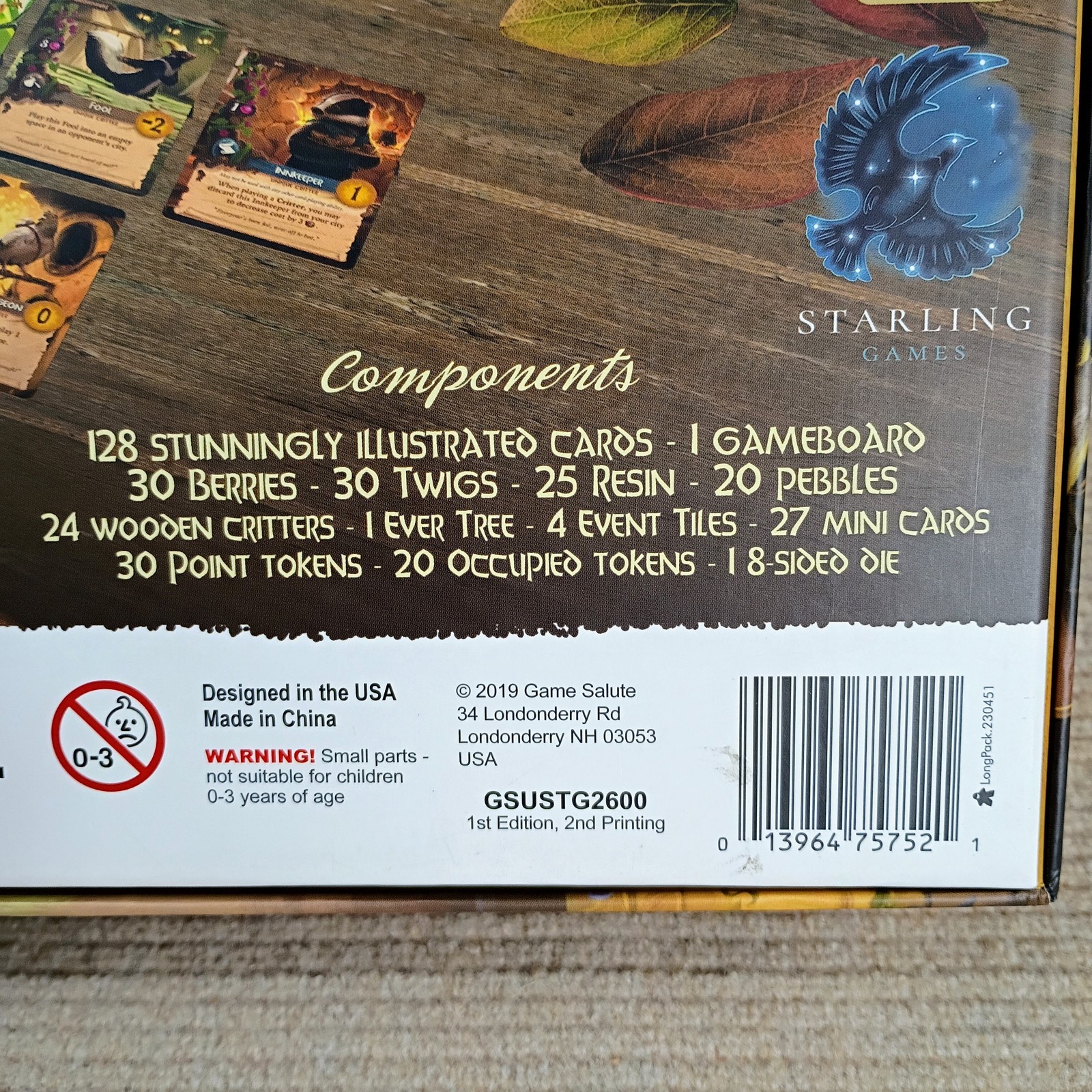 Everdell Board Game Strategy Worker Complete First Edition 2nd Print Starling