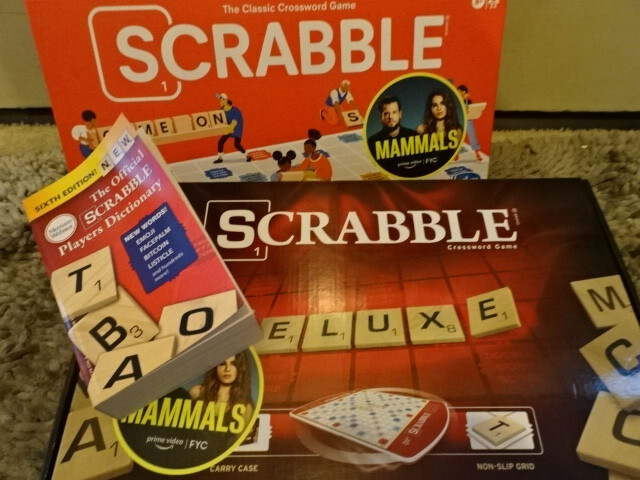 SCRABBLE DELUXE EDITION BOARD GAME, TRADITIONAL EDITION AND DICTIONARY BRANDED