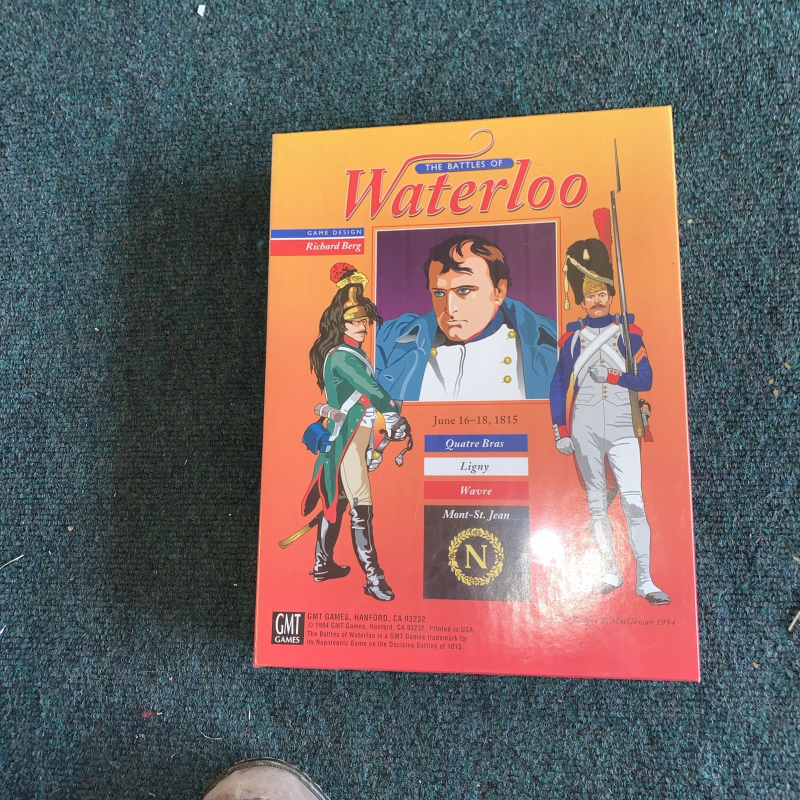 GMT 1994 – The Battles of WATERLOO game – June 16-18 1815 Napoleon UNPUNCHED