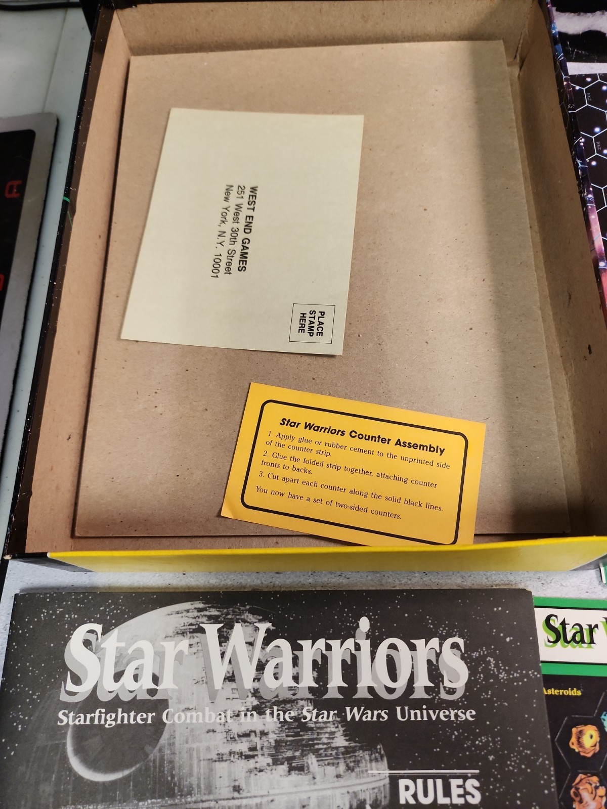 Vintage 1987 West End Games Star Wars Star Warriors Used Complete