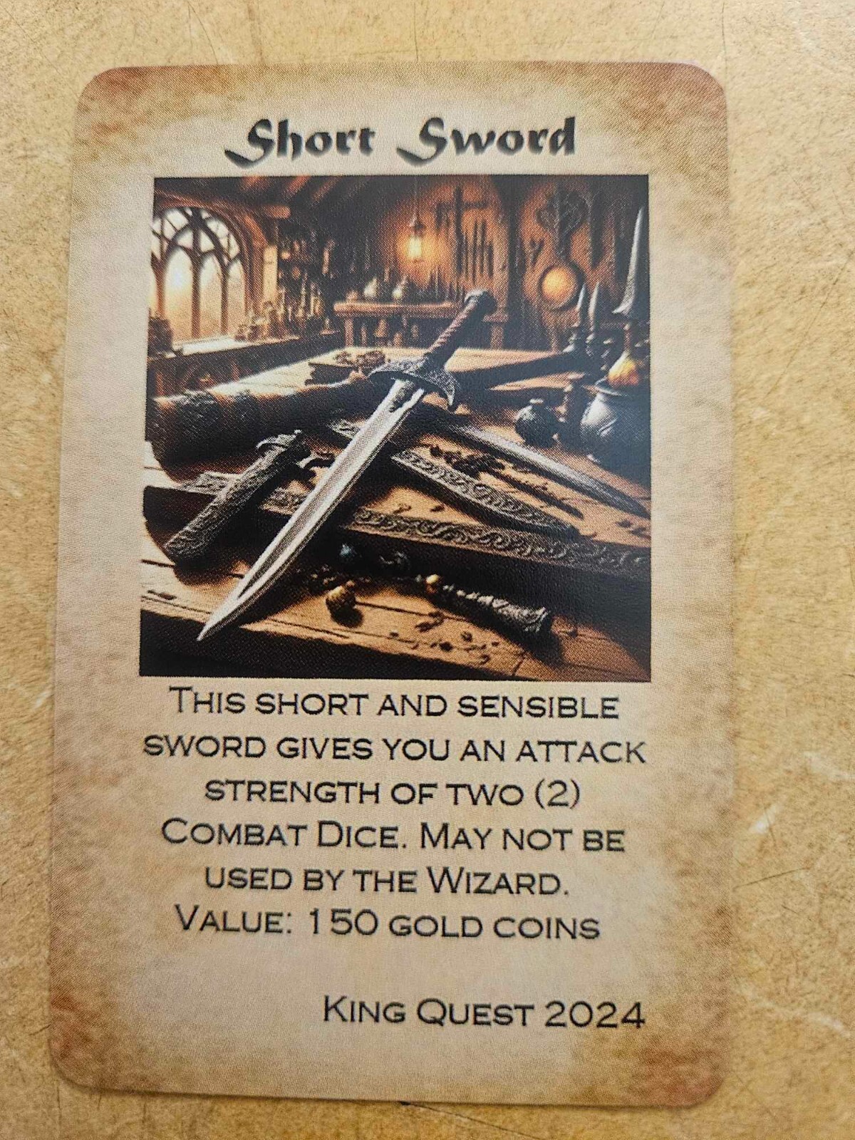 Custom HeroQuest Compatible Equipment Cards (16) – Fan-Made Replacements – New