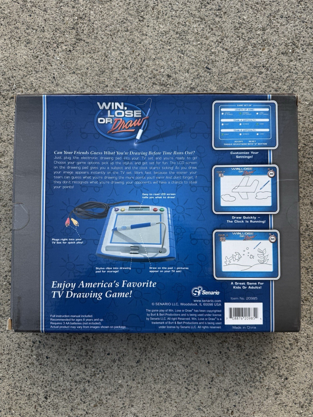 Win, Lose or Draw Plug And Play TV Video Game Console TV’s Original Drawing Game