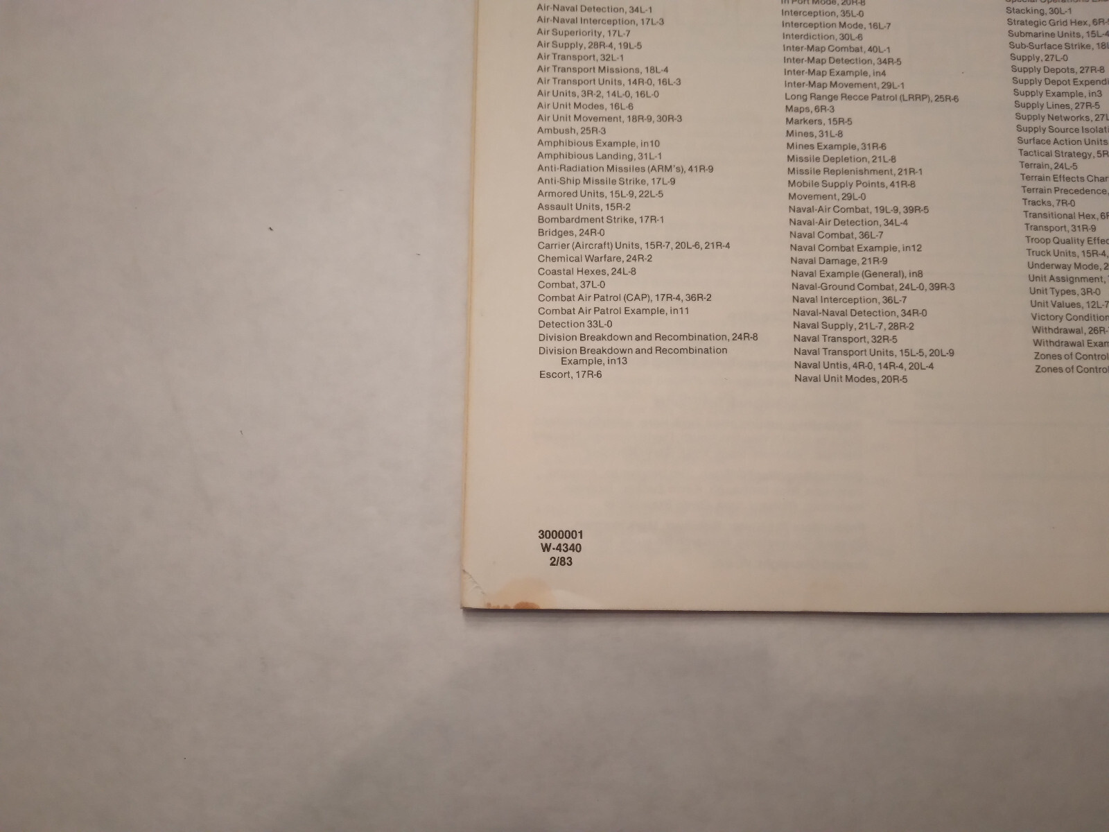 Gulf Strike VGI Game Vintage 1983 Complete Very Good Condition Mostly Unpunched