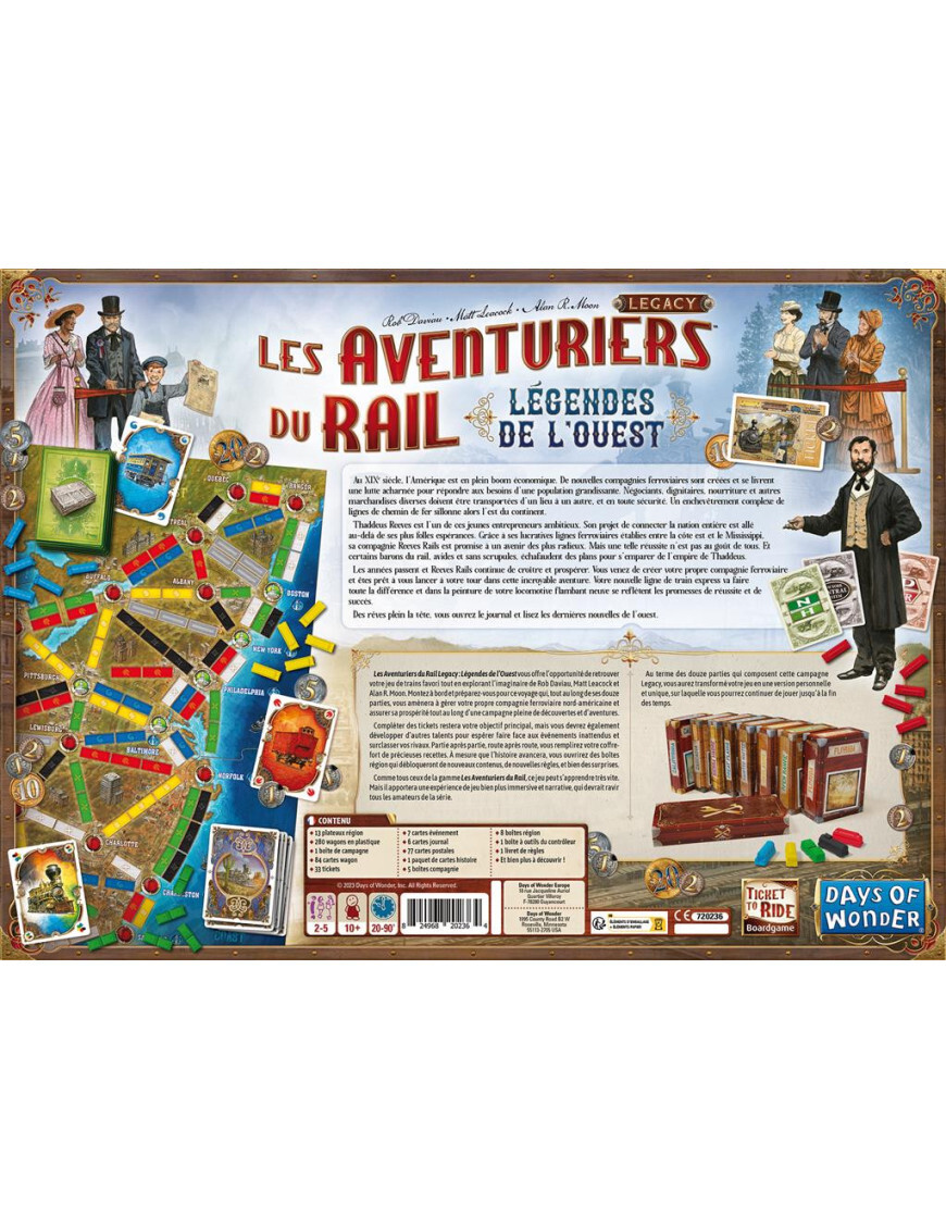 Les Aventuriers du Rail: Legacy FR Days of WonderAVE30