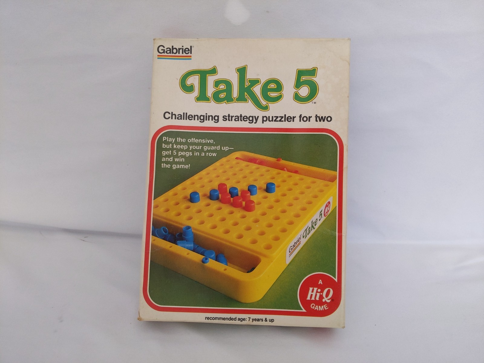 Vintage Gabriel Take 5 Challenging Strategy Puzzler For Two Hi Q Game 77452