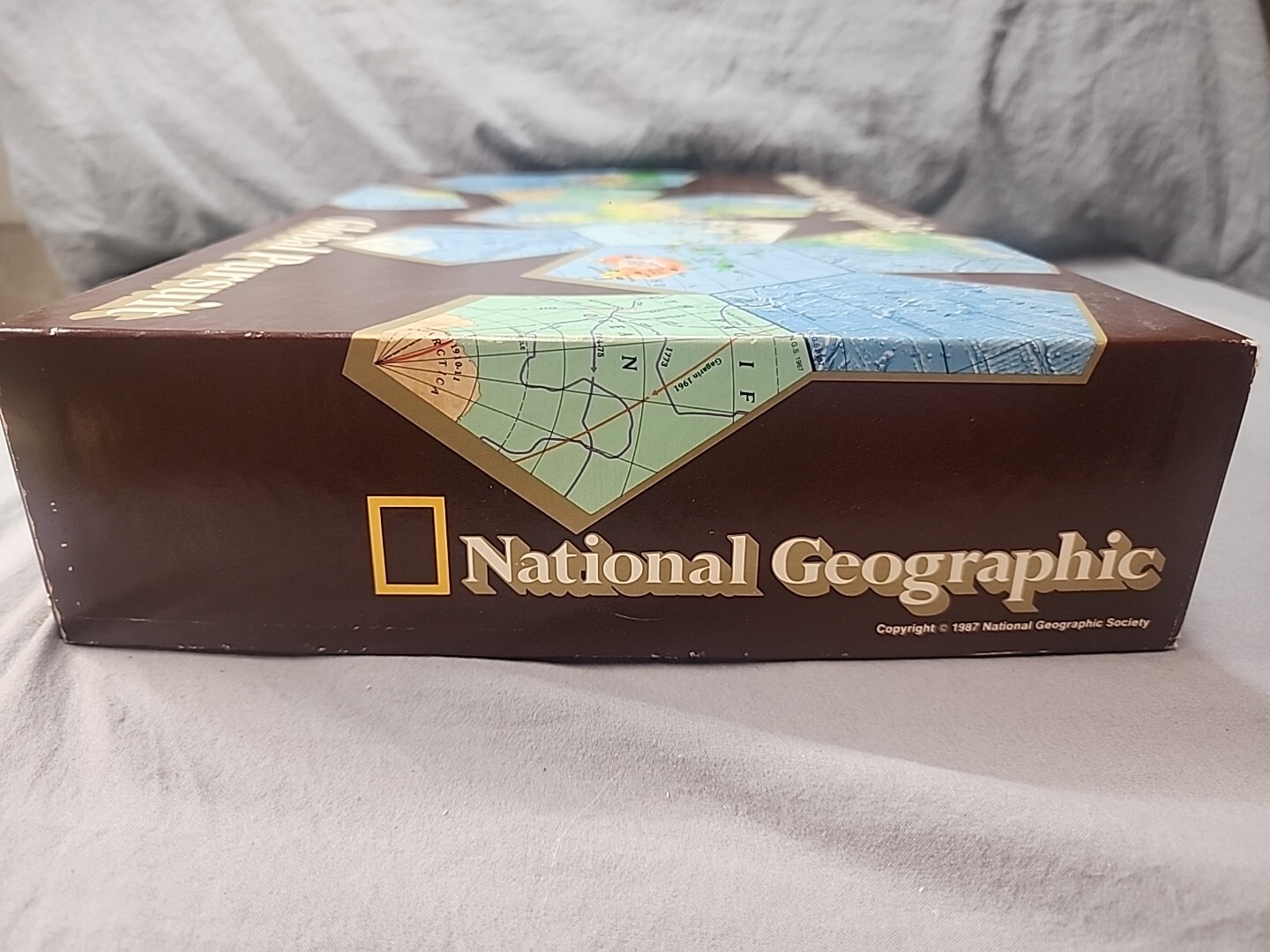 Vintage National Geographic Global Pursuit 1987 Board Game (Opened Never Played)