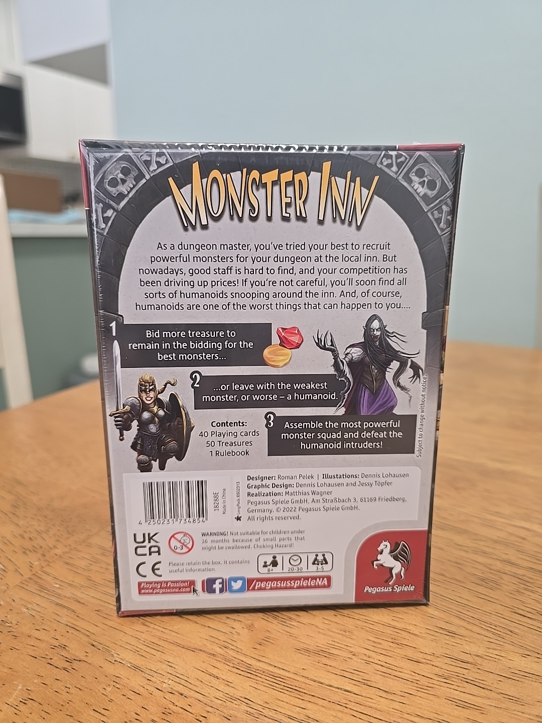 Roman Pelek – Monster Inn Board Game – Pegasus Spiele – SEALED