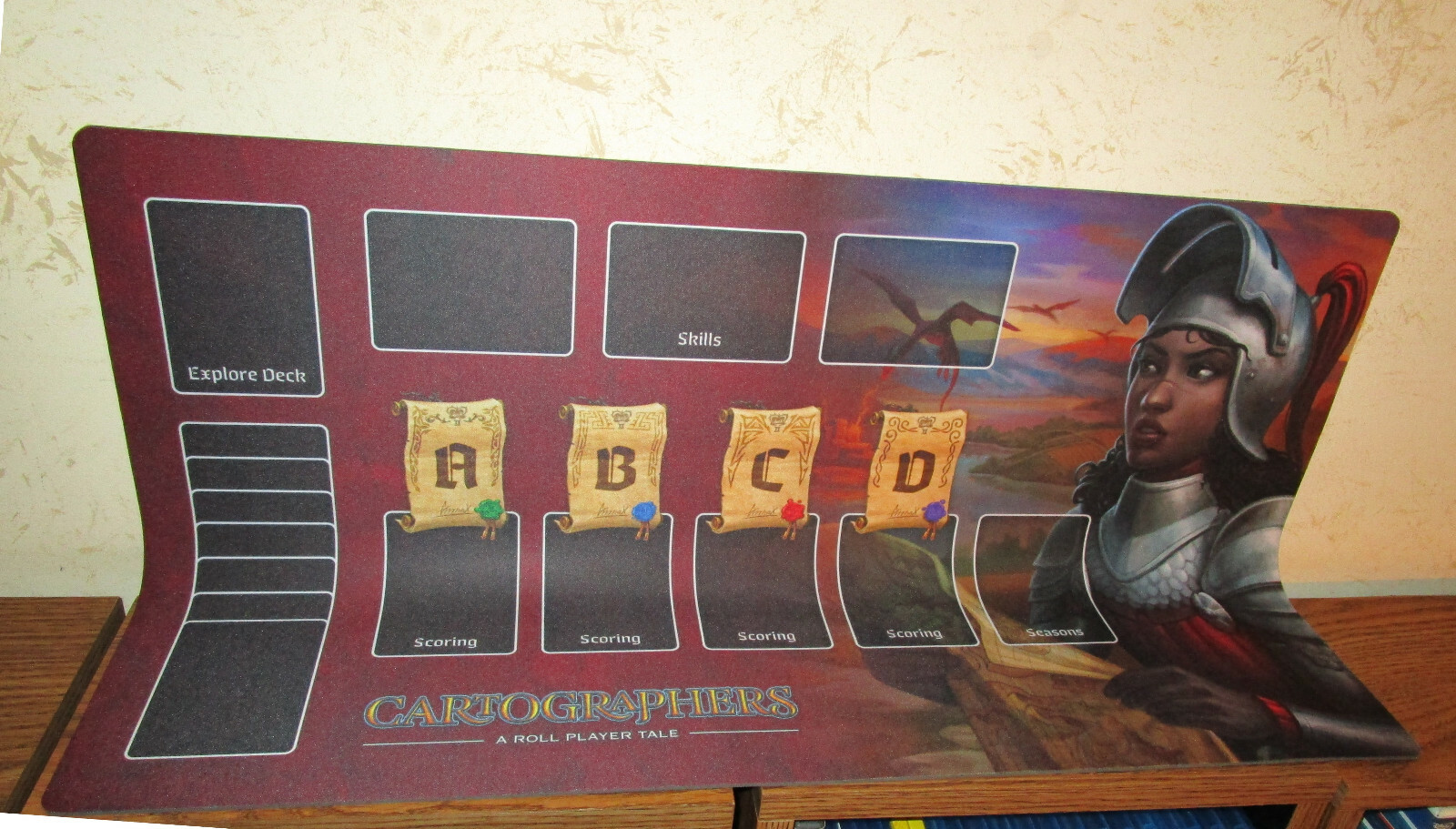 Thunderworks Games – Cartographers: A Roll Player Tale Red Playmat