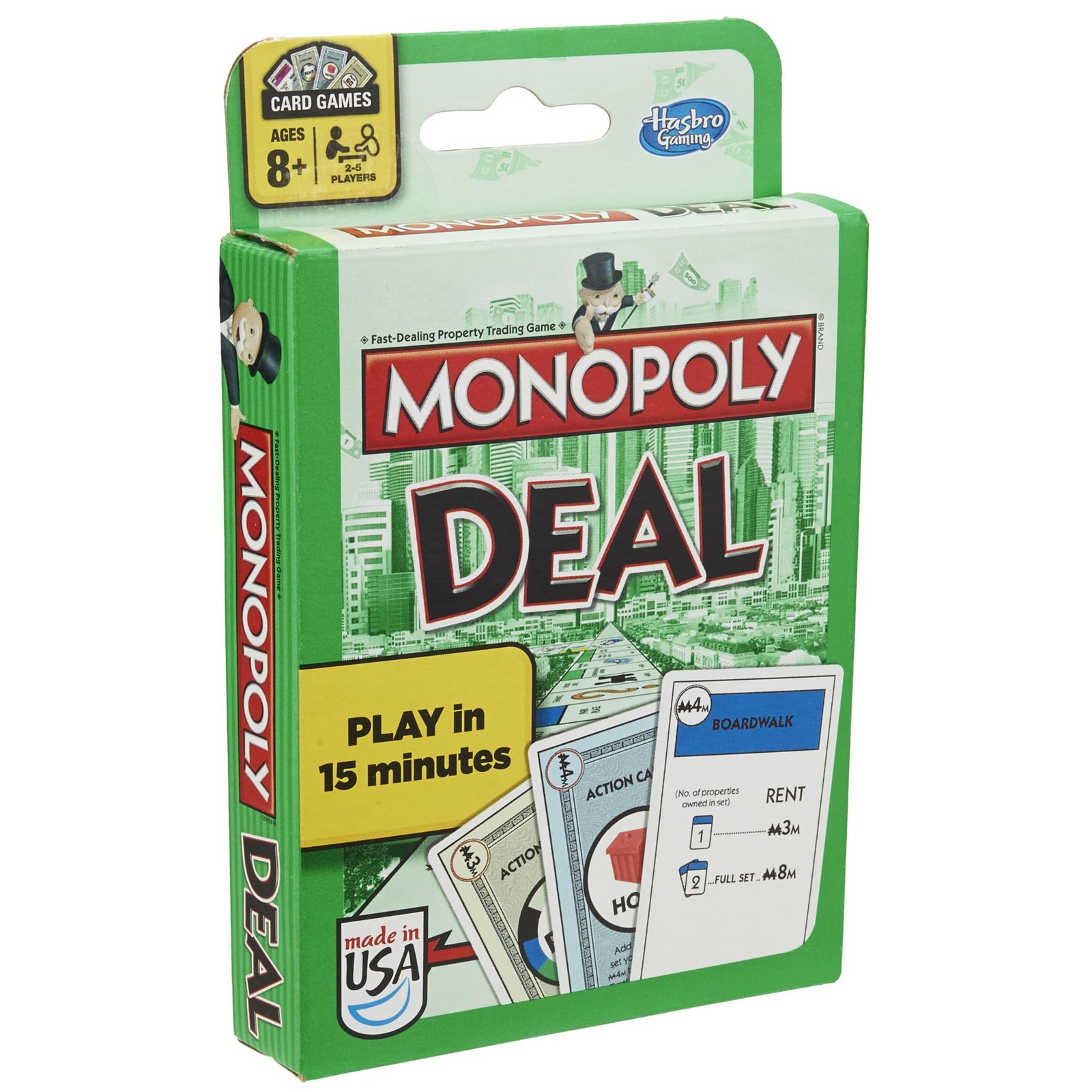 Monopoly Deal Card Game | Quick-Playing 5 1/2″ H, White, Multi-colo