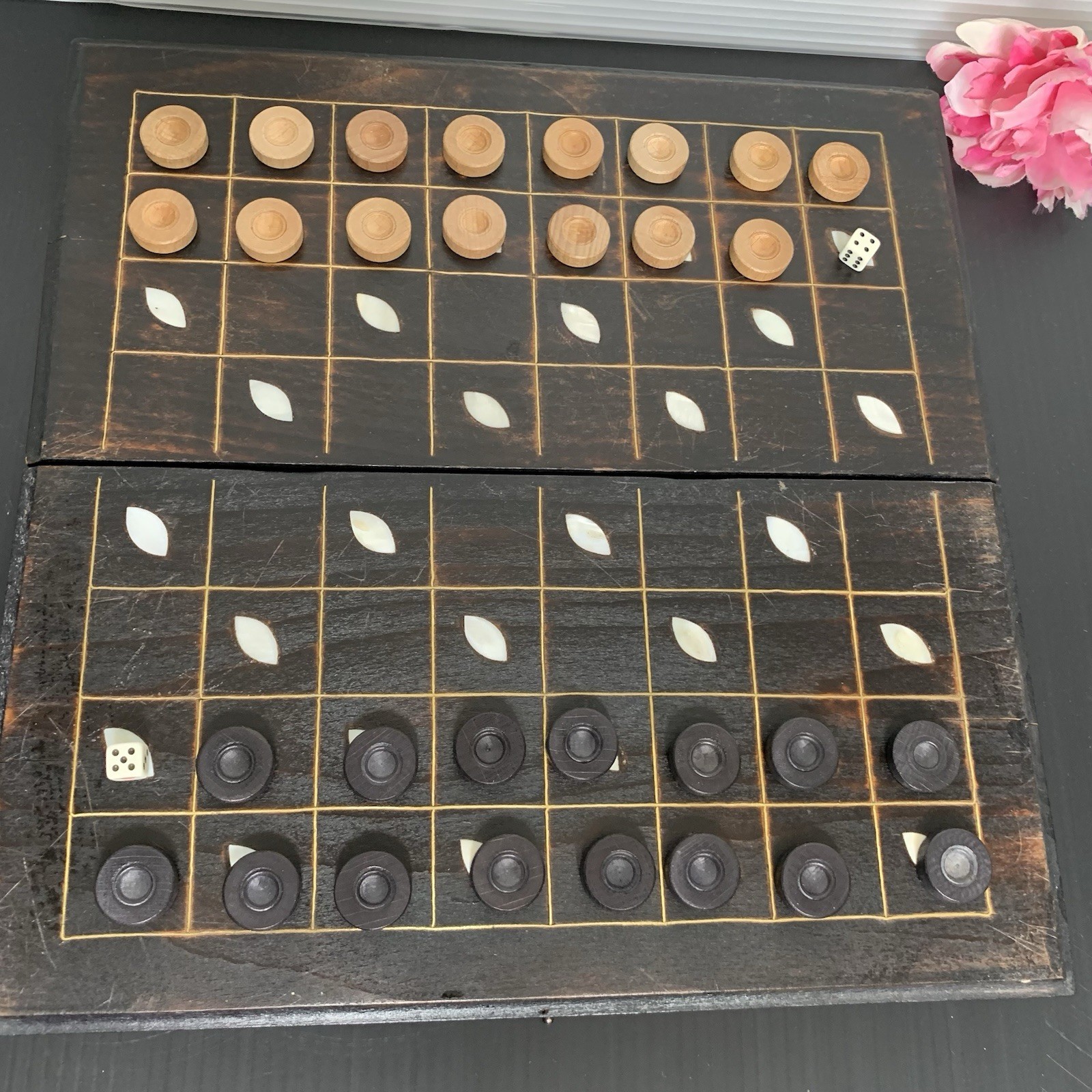 Backgammon – Handmade Wooden Board Game Set