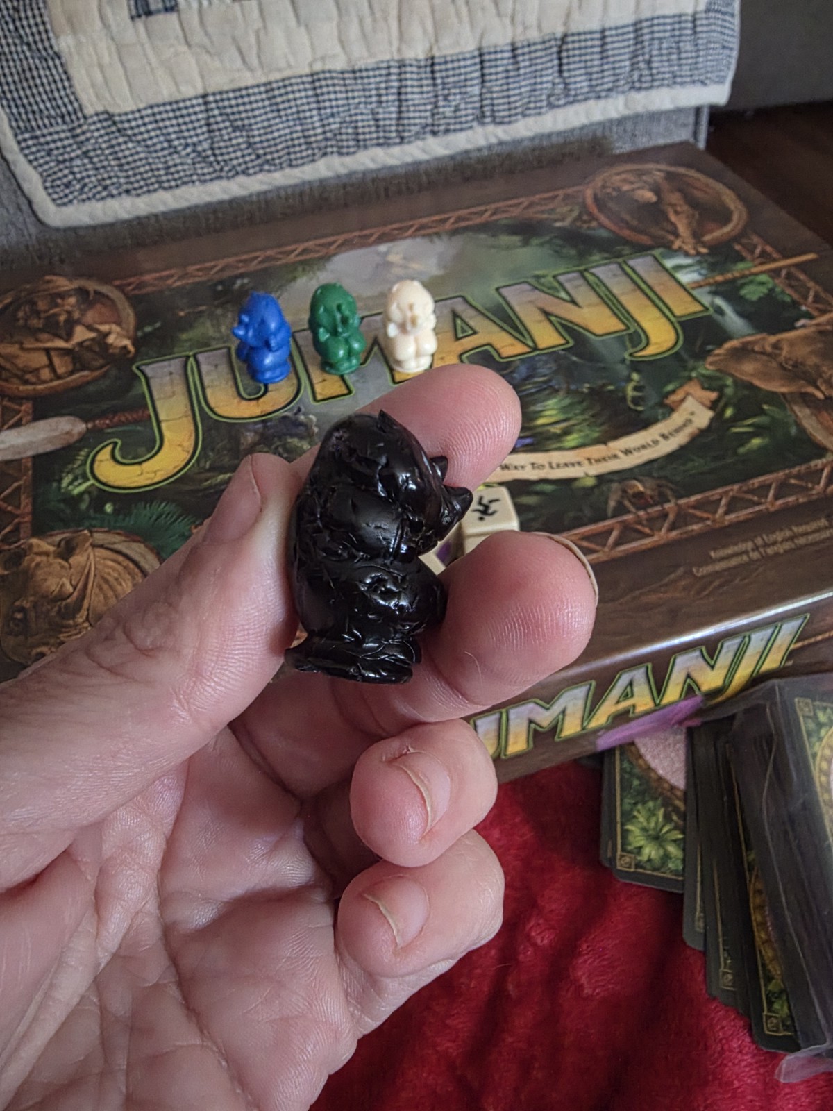 Jumanji Deluxe | 4 Rhino Movers Figures | Official Replacement Game Pieces Pics