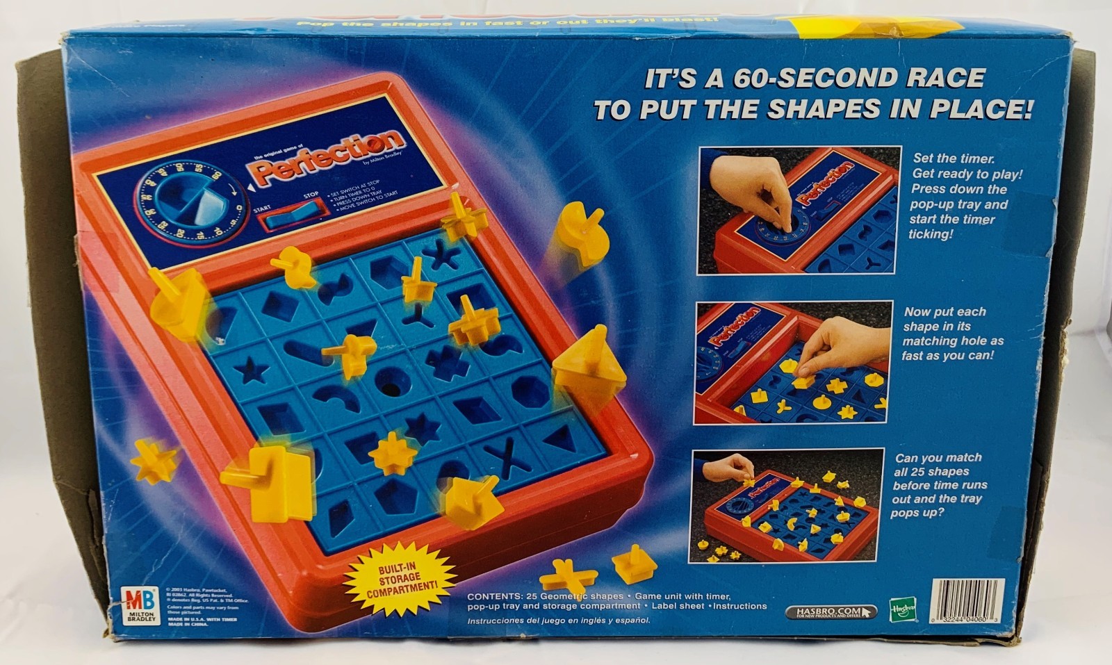2003 Perfection Game by Milton Bradley Complete, Working in Great Cond FREE SHIP
