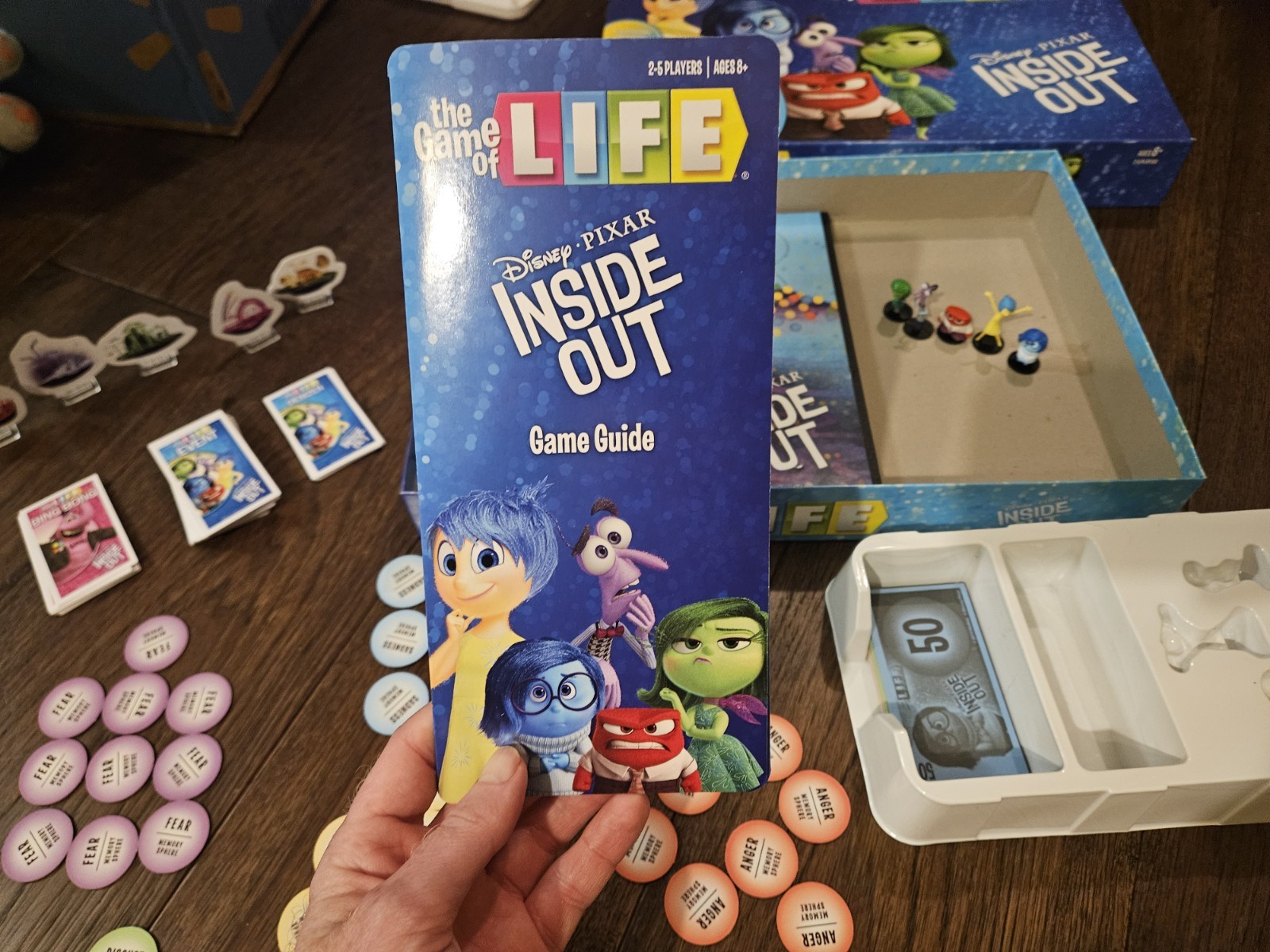 Disney Pixar Inside Out The Game Of Life Board Game Used Condition See Pictures