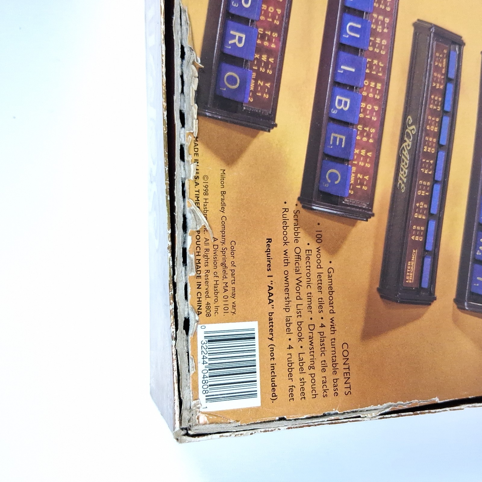 Scrabble 50th Anniversary Collectors Edition 1998 Vintage Board Game