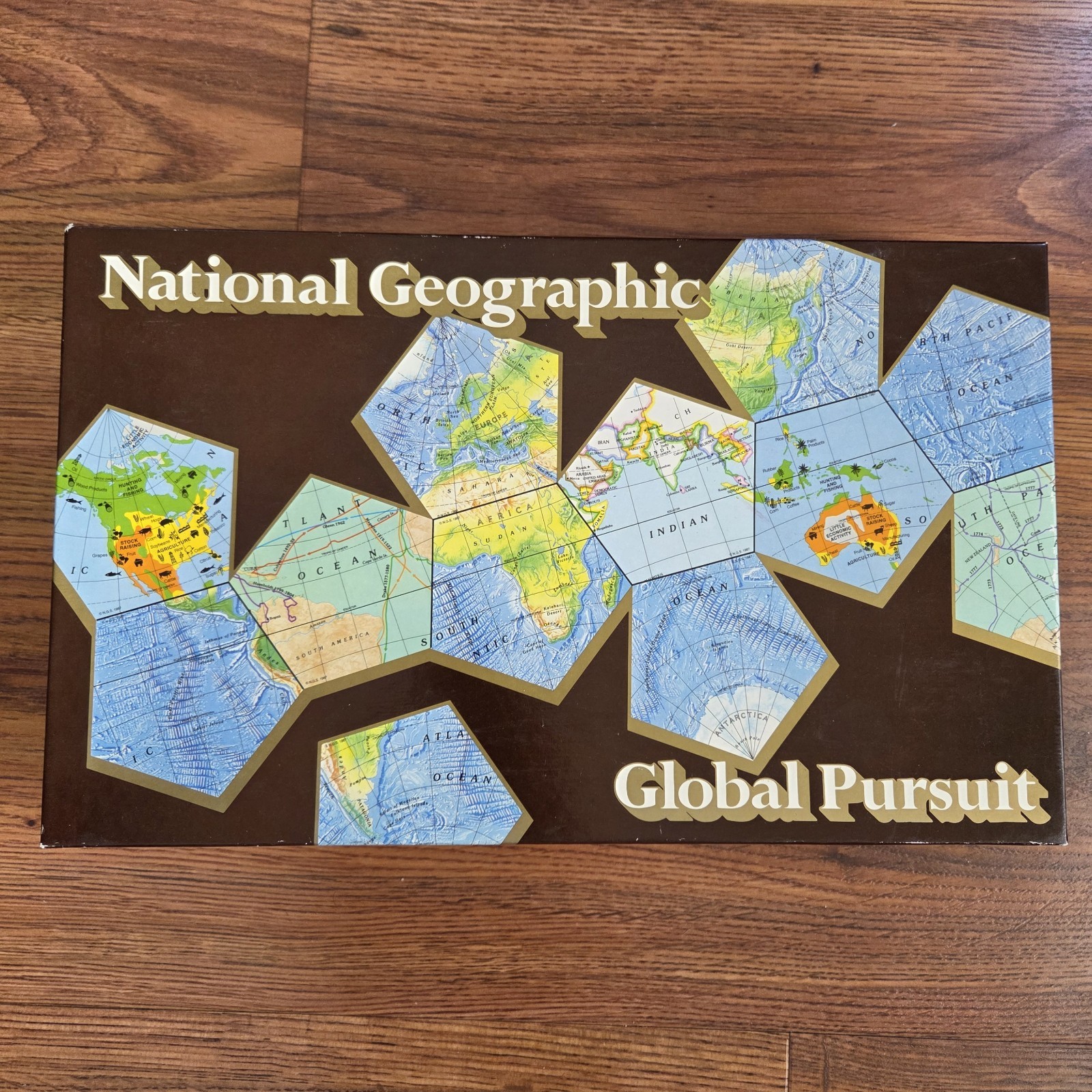 National Geographic GLOBAL PURSUIT Board Game 1987 Trivia Vintage COMPLETE