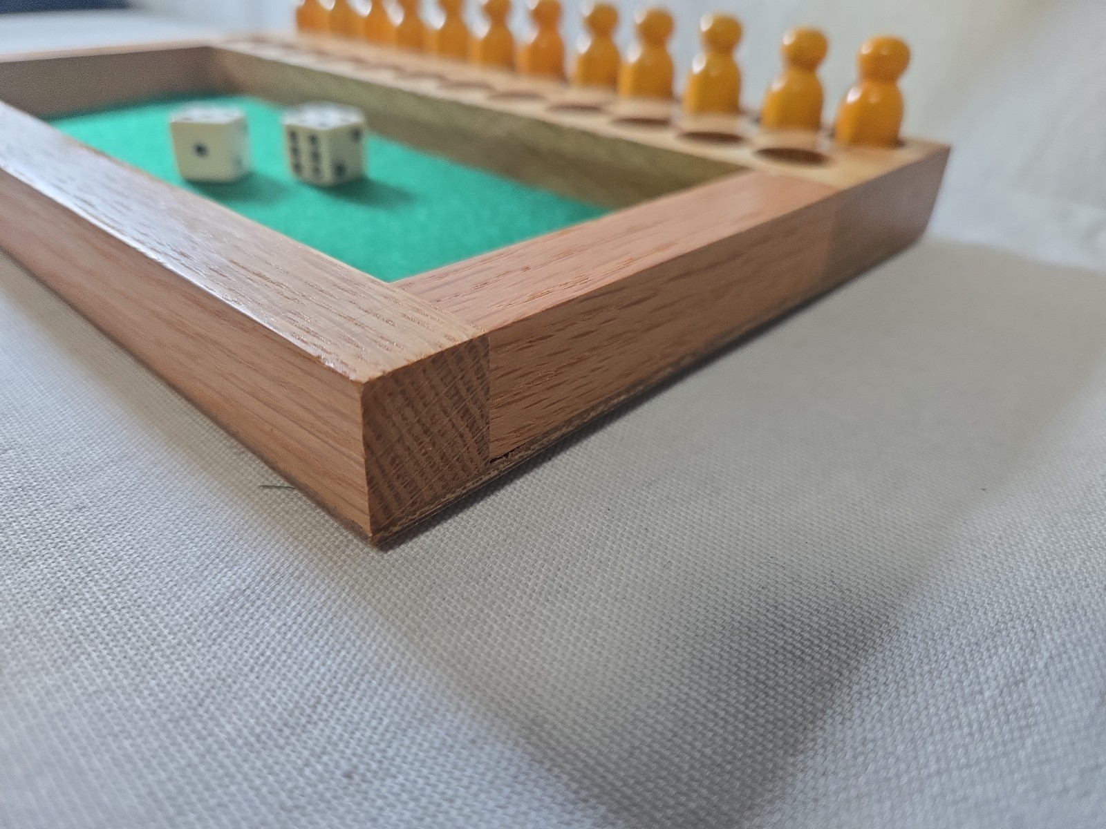 Trick-Track Handcrafted Vintage Gambling Wood Dice Game – Oscar L Johnson
