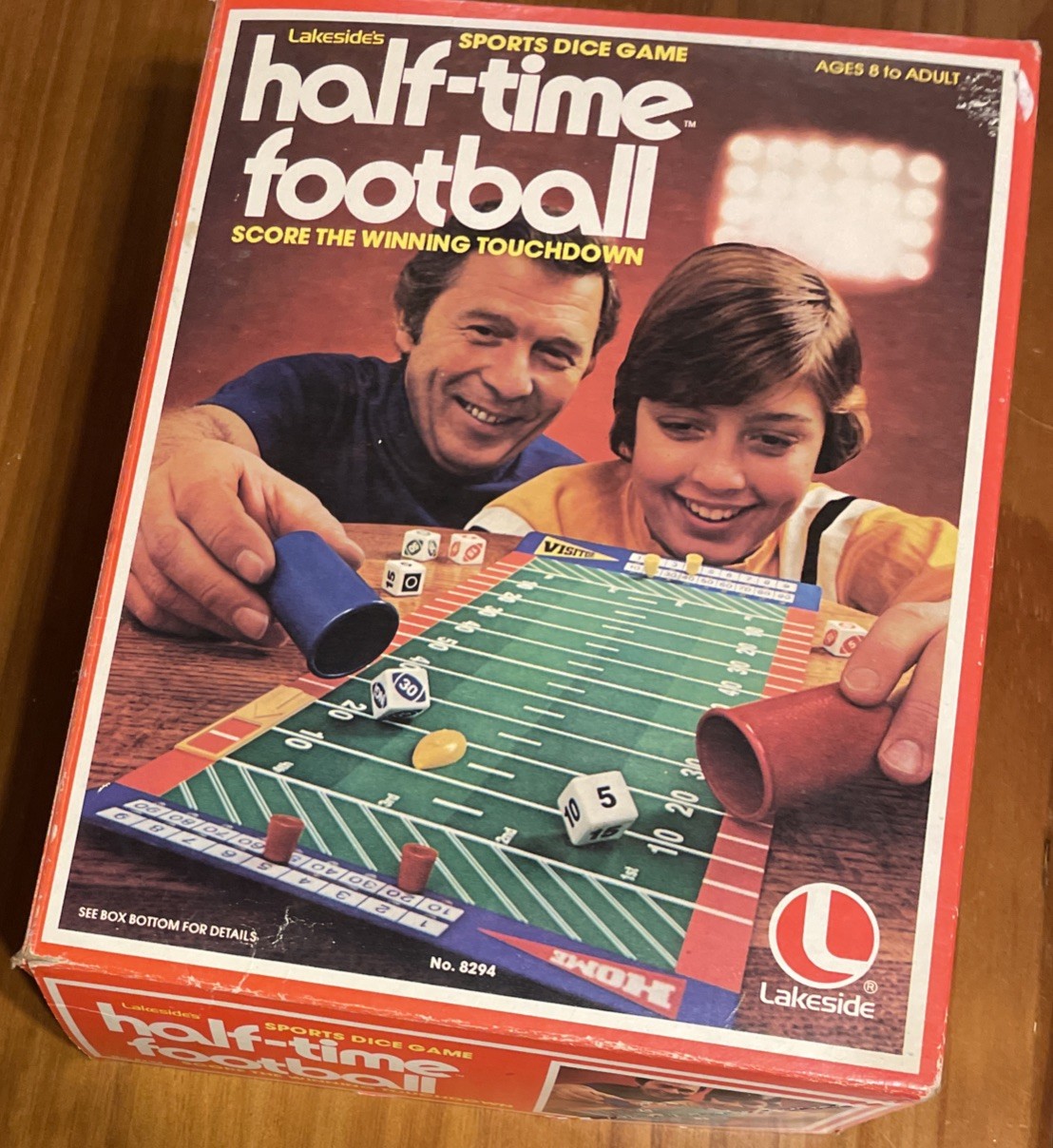 Vintage Half-Time Football Game – 8294 Complete – Lakside – Sports Dice in box