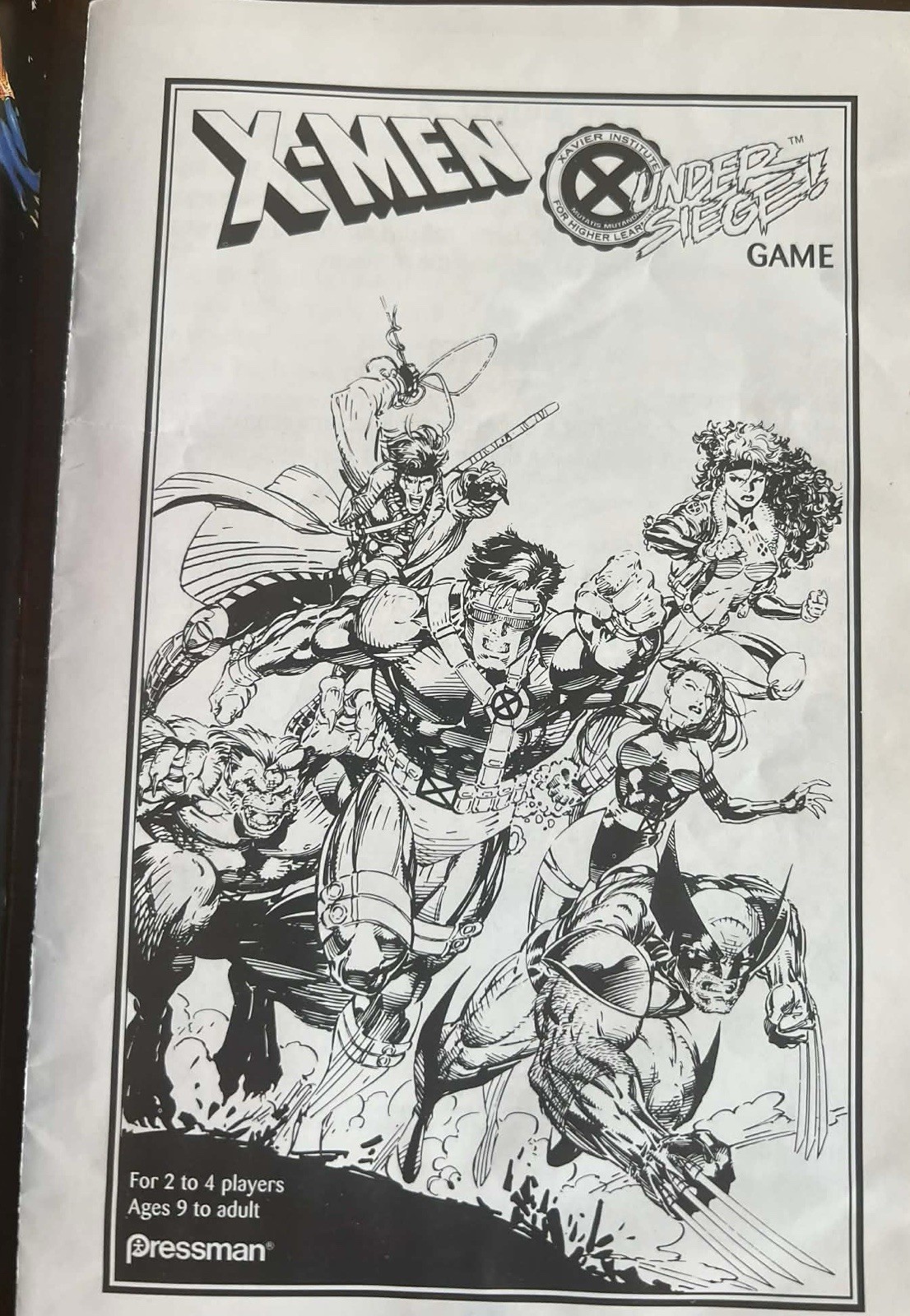 Vintage 1994 X-Men Under Siege Board Game Marvel Comics Pressman 18 Figures
