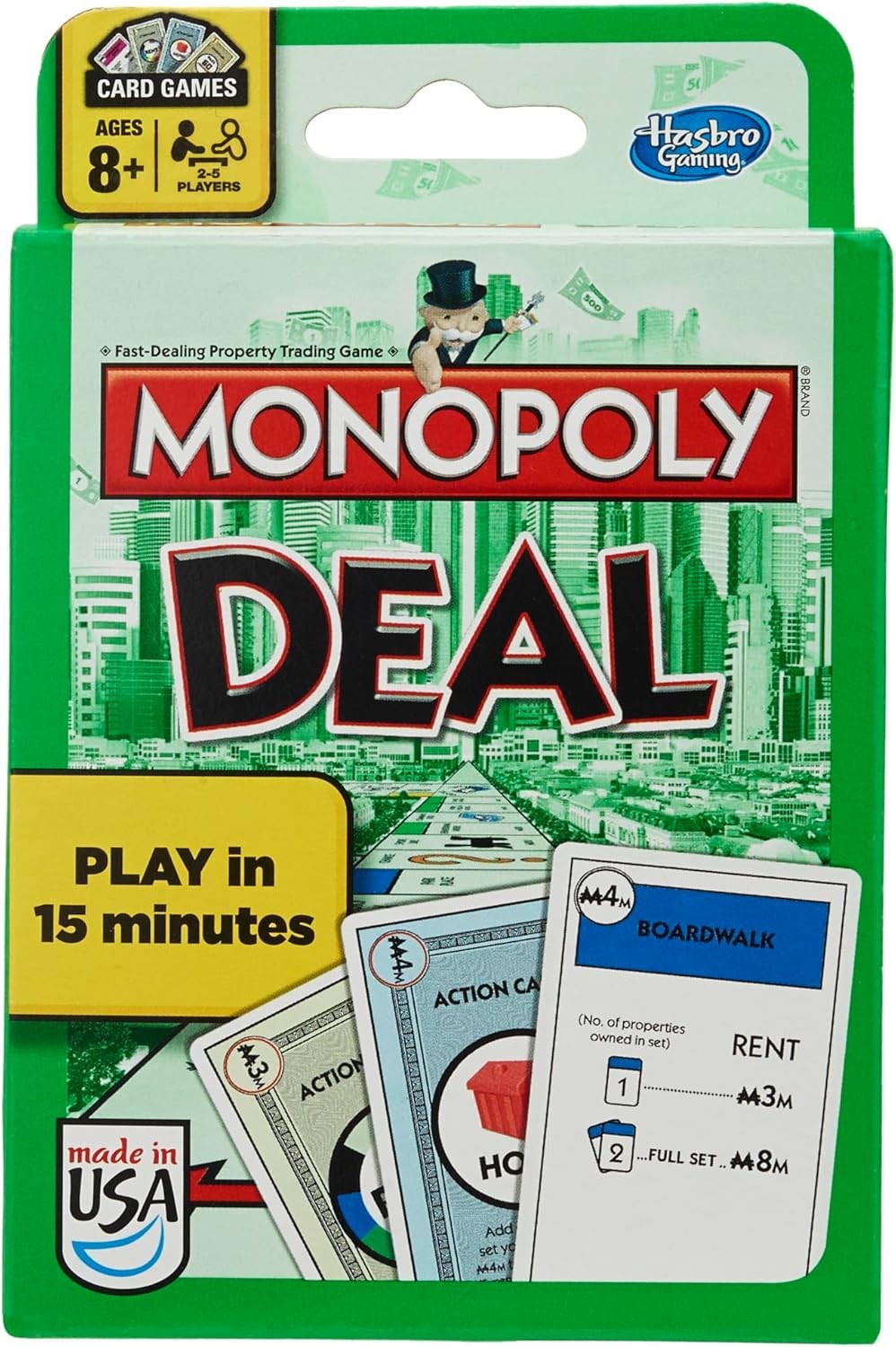 MONOPOLY DEAL FAST PACED CARD GAME Classic Quick Playing Strategy Friendly Game