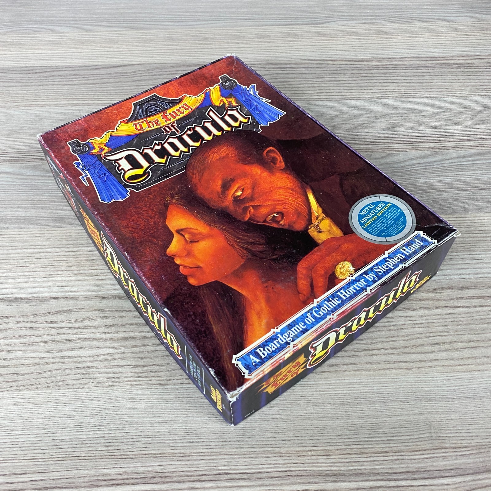 THE FURY OF DRACULA GOTHIC HORROR BOARD GAME GAMES WORKSHOP 1987 2-4 PLAYERS