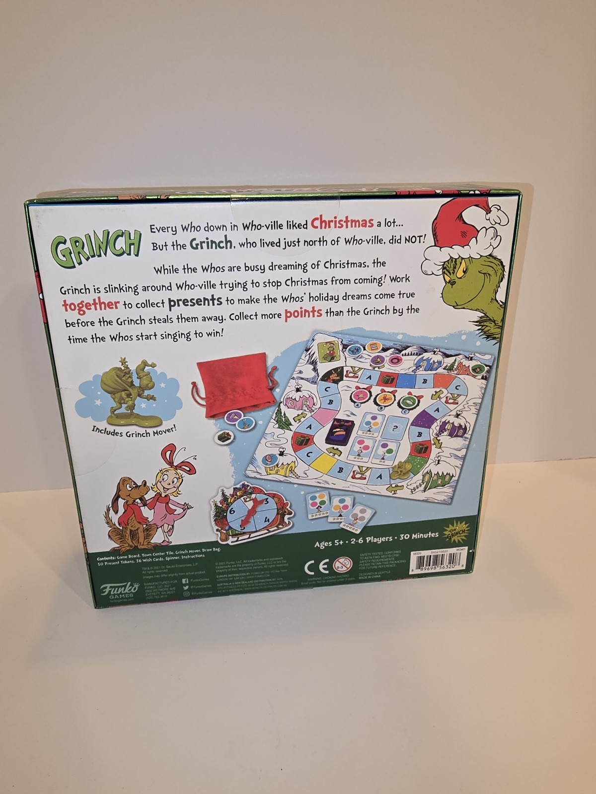 Dr Seuss MERRY GRINCHMAS Funko Who-ville Christmas Holiday Board Game The Grinch