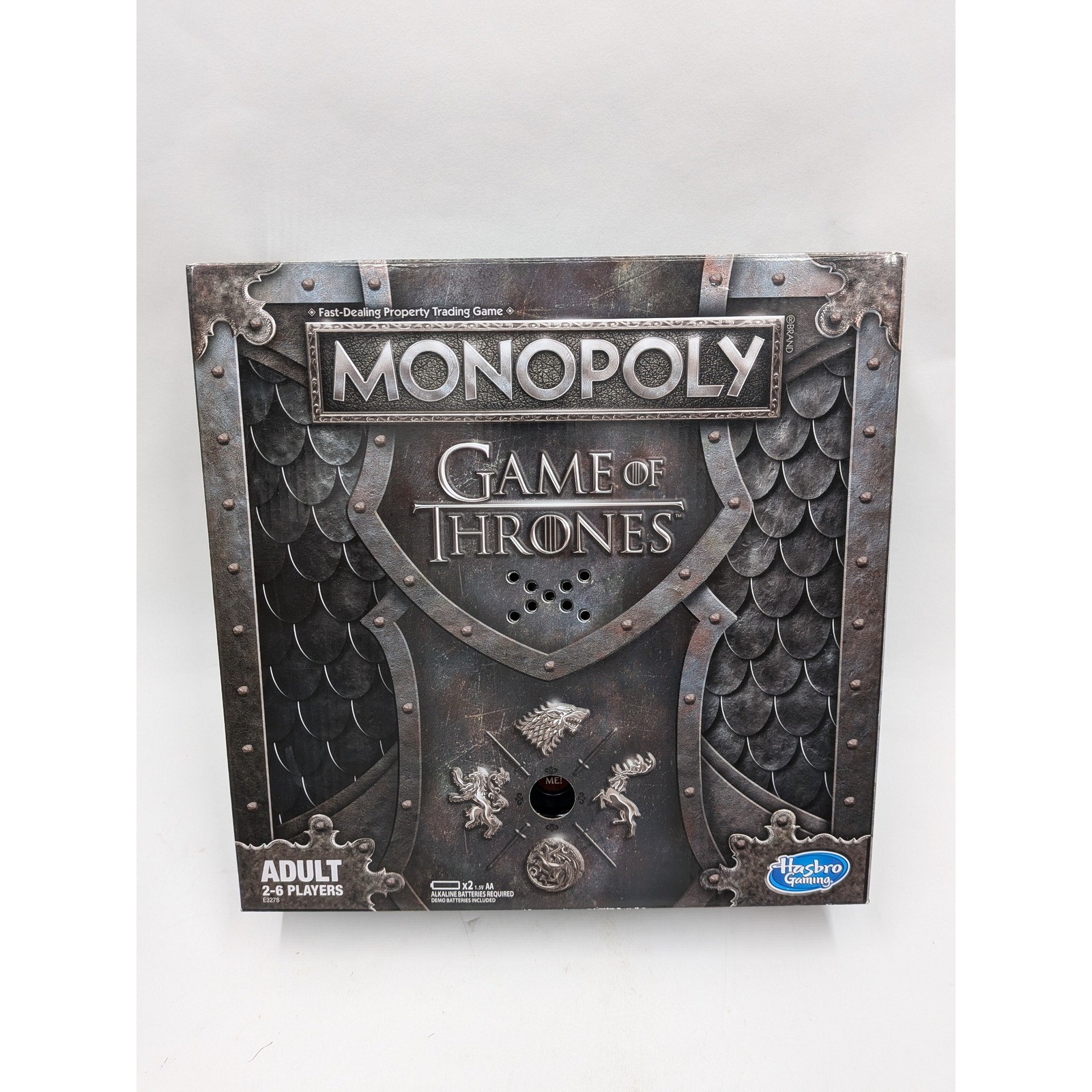 Hasbro Monopoly Game of Thrones Board Game Musical Iron Throne E3278 Complete