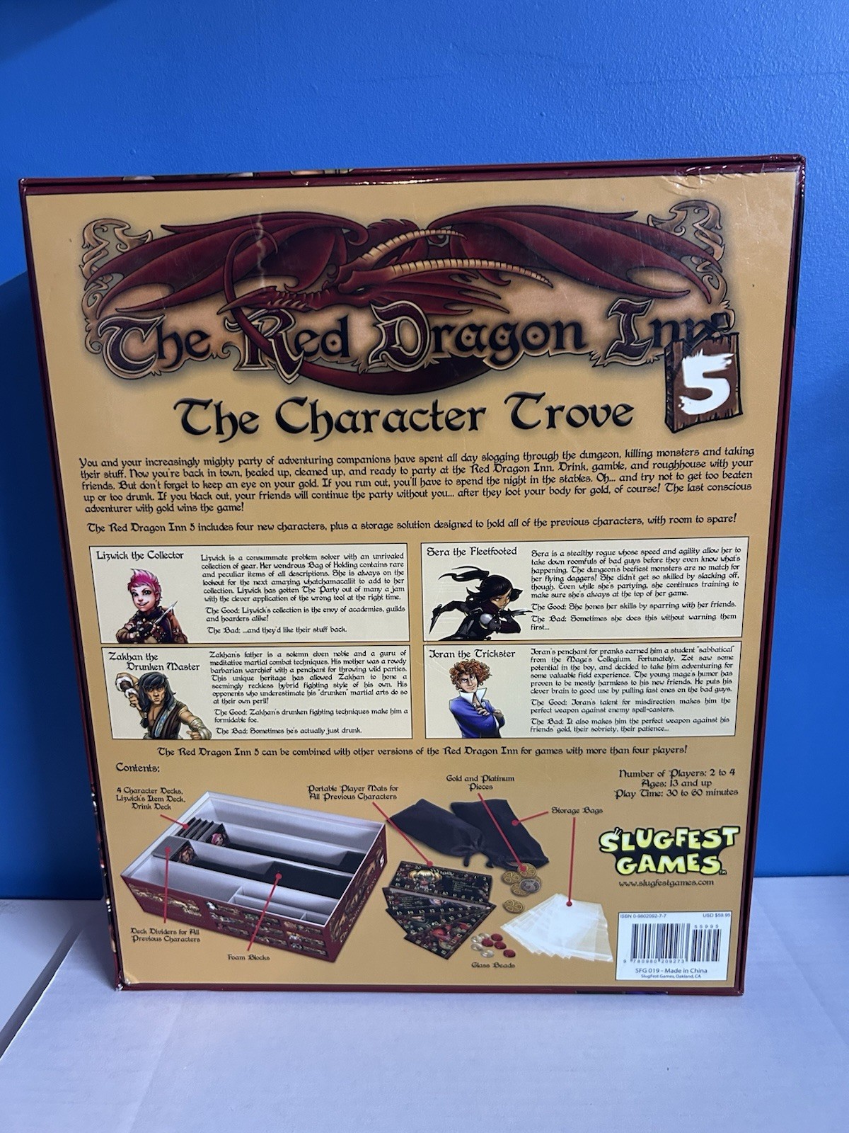 The Red Dragon Inn 5: The Character Trove Board Game Slugfest Games – NEW!