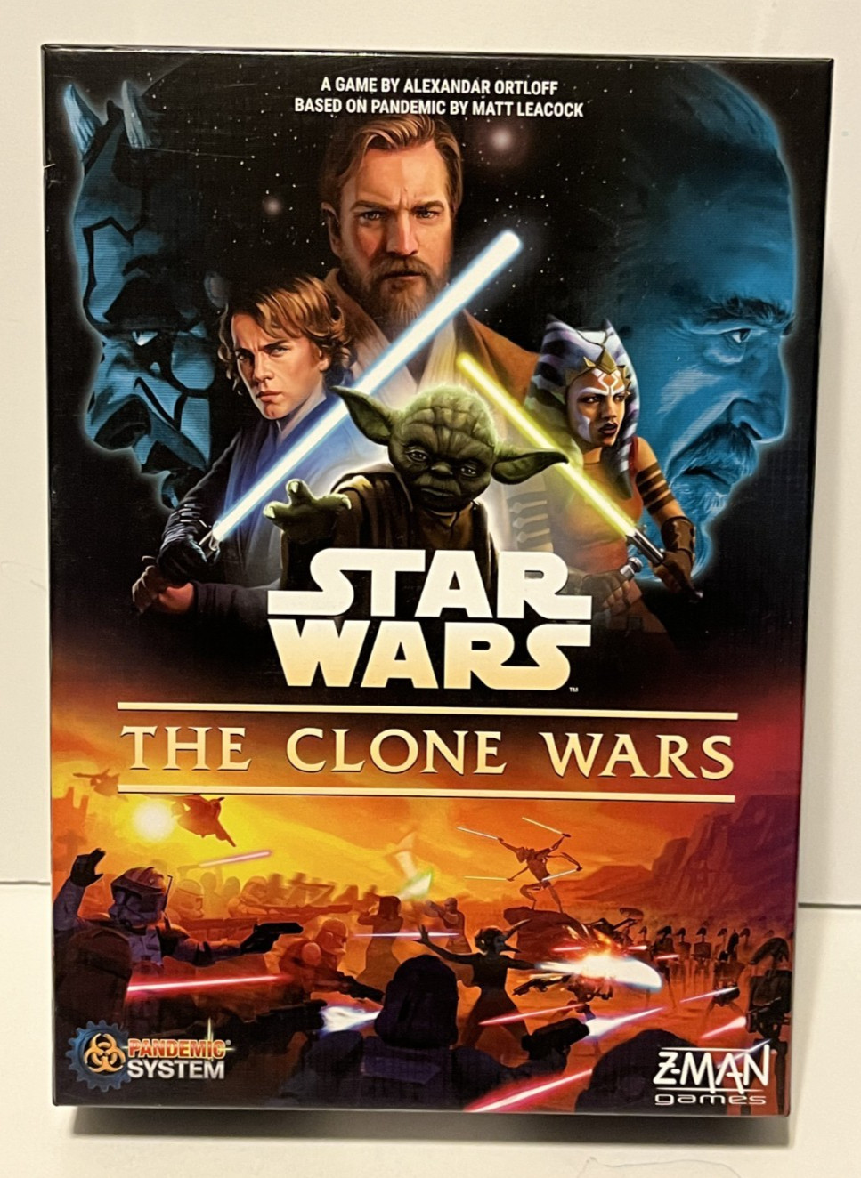 Star Wars: The Clone Wars Board Game Z-Man Games 100% Complete