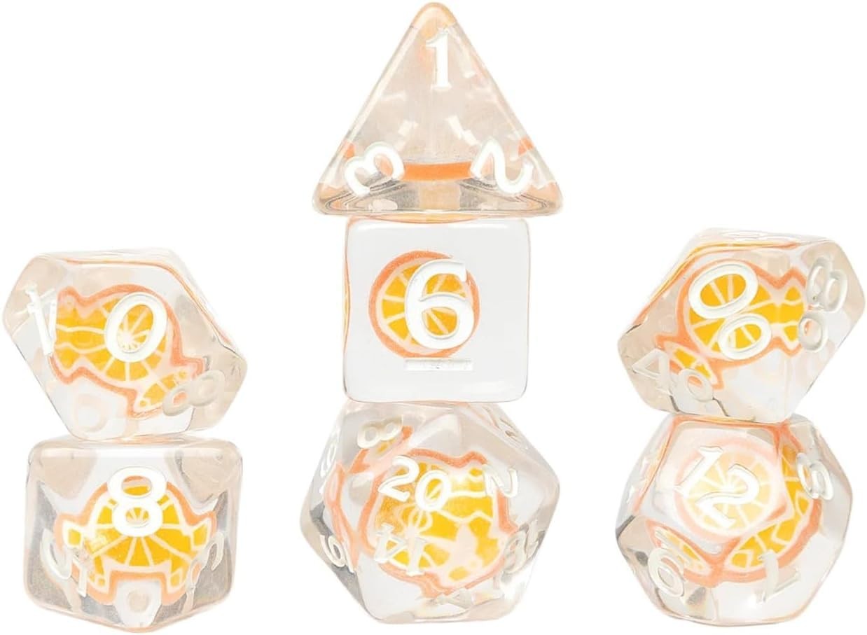Fruit Slice Dice Set – Orange