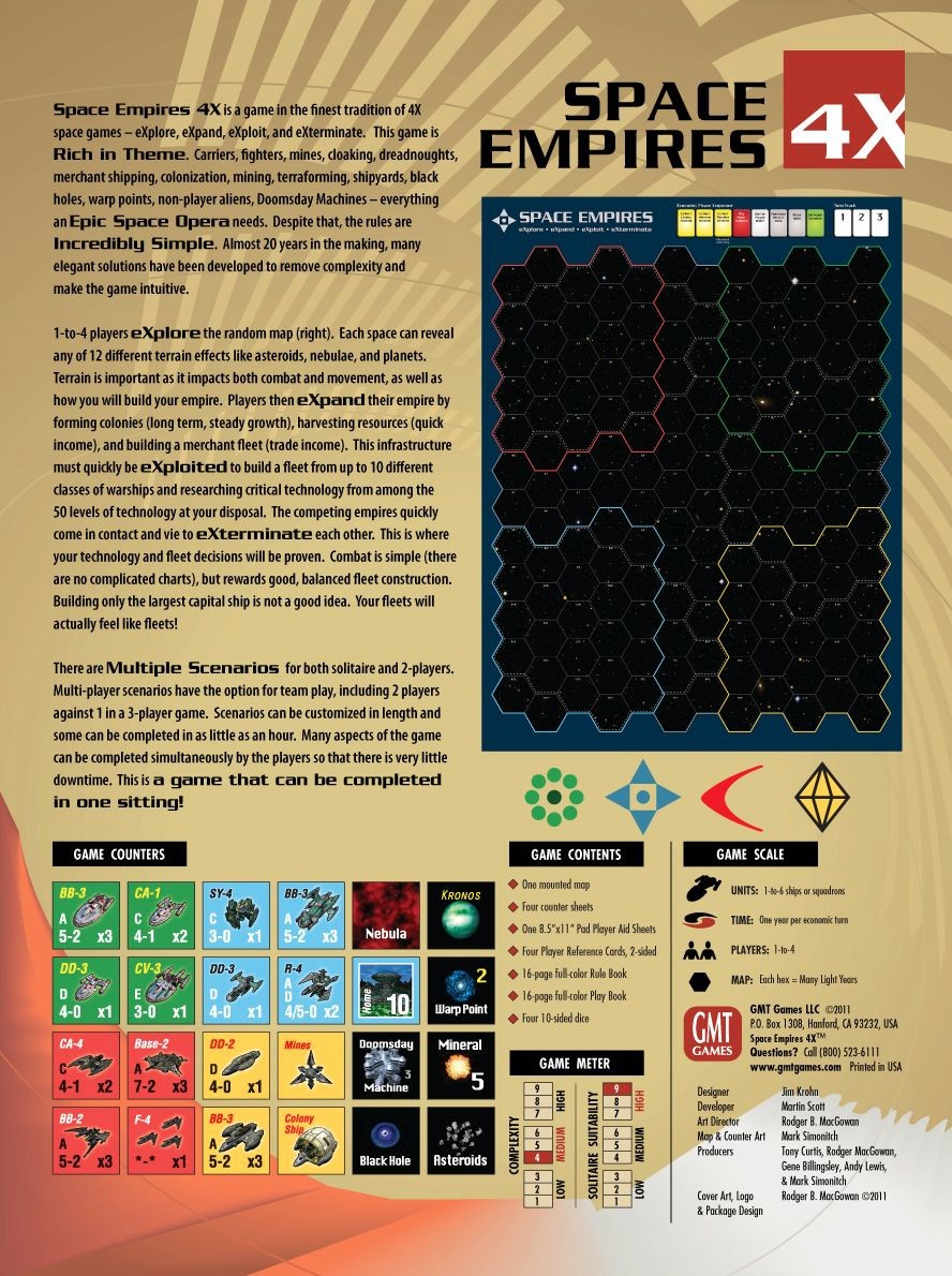 GMT Games: Space Empires, 4x 5th Printing 2025 NISW Fast Shipping