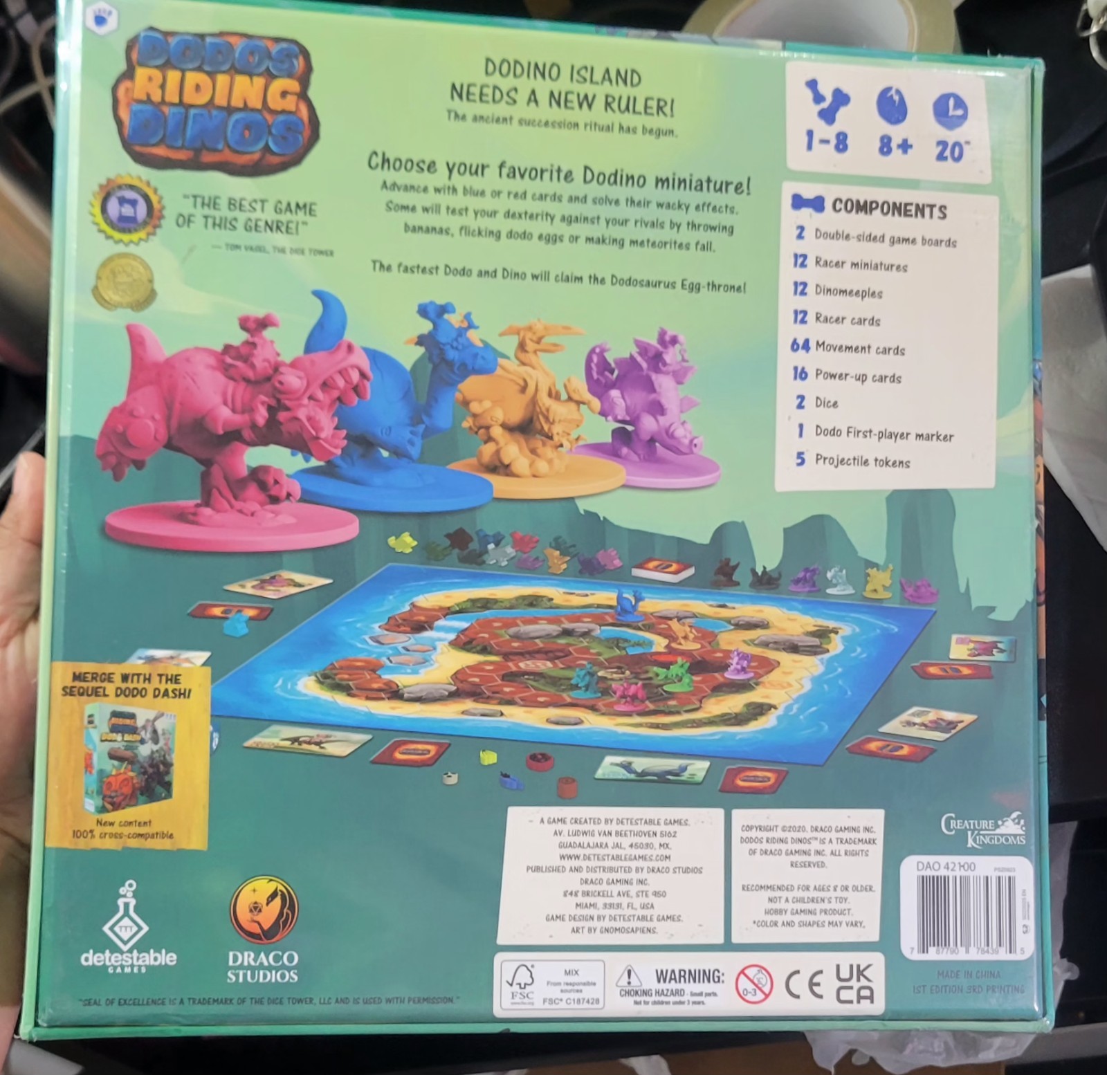 Dodos Riding Dinos Board Game- Brand New Sealed
