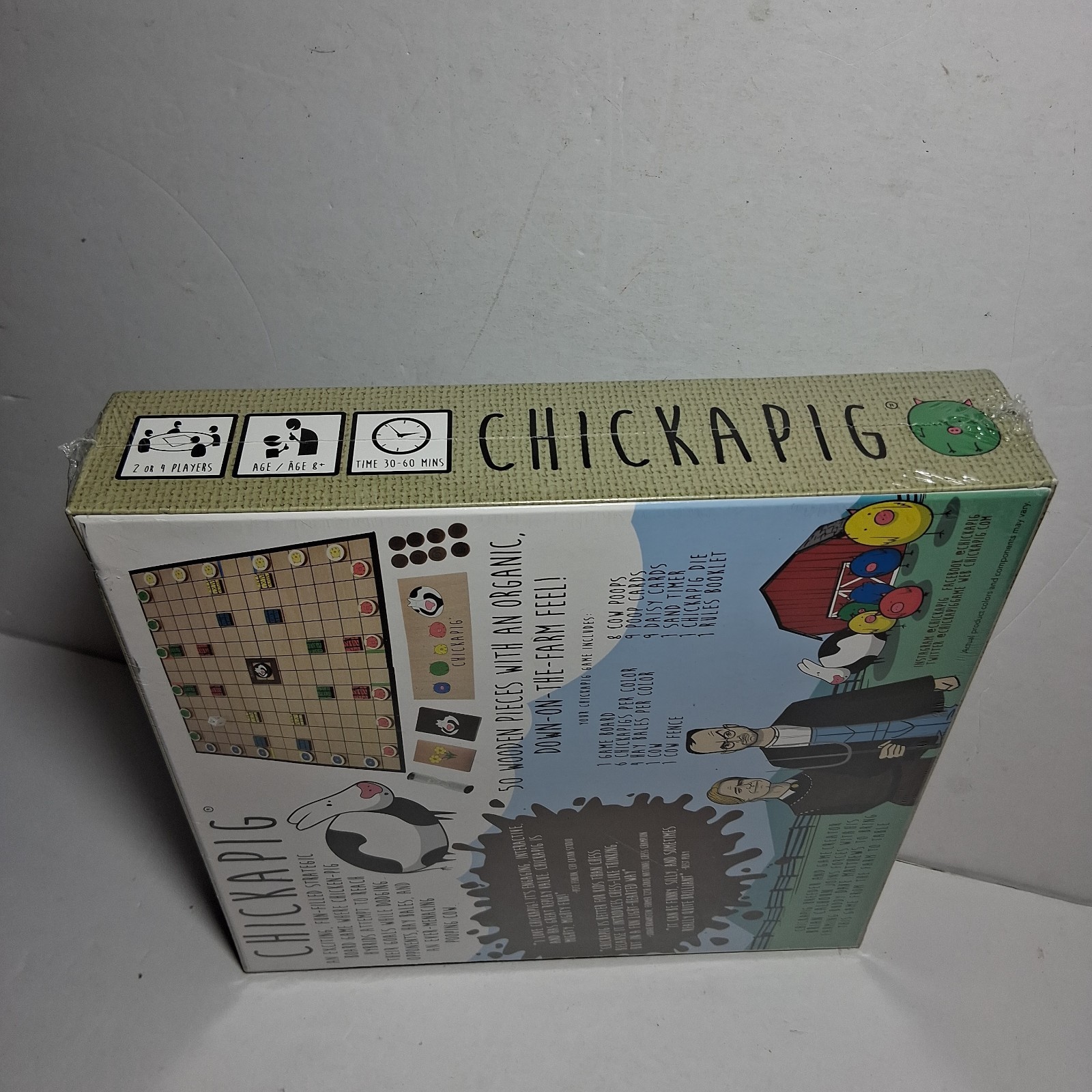 Chickapig Strategic Board Game Family Friendly Game For 2 or 4 Players with Chi