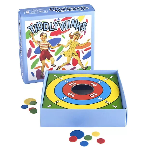 TIDDLY WINKS Game Plastic Disc Retro vtg (1950’s Style)