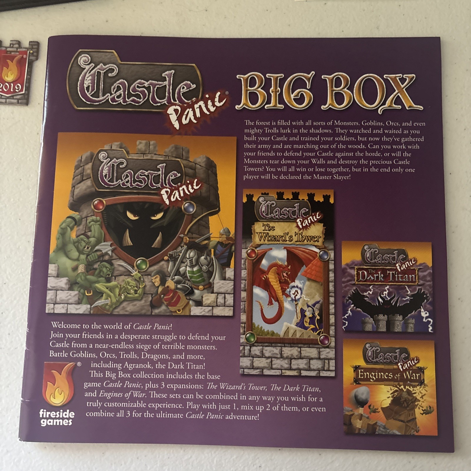 Castle Panic Big Box Game 2019 Includes Base Game And 3 Expansions Complete!!