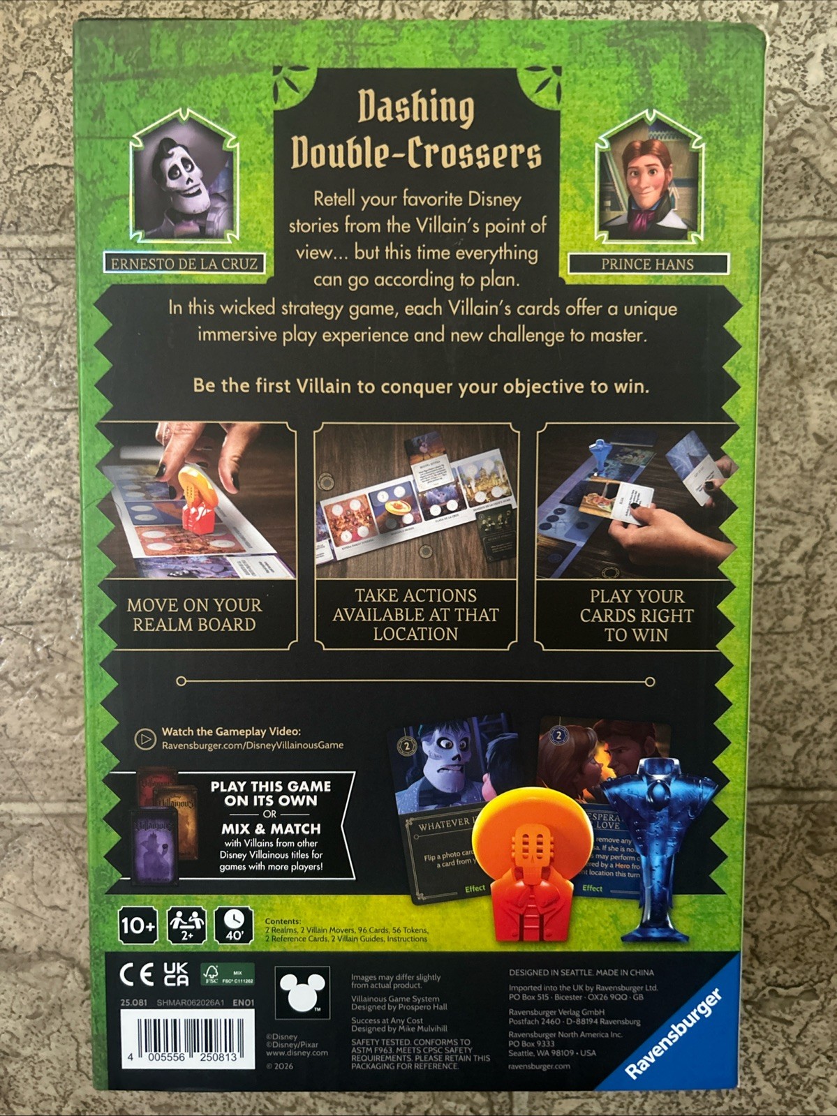 *NEW* Disney: Villainous- Success At Any Cost Board Game w/Excl. Piece IN HAND