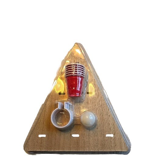 Shotball Game Tabletop Mini Beer Pong Style Party Game Wood Board New