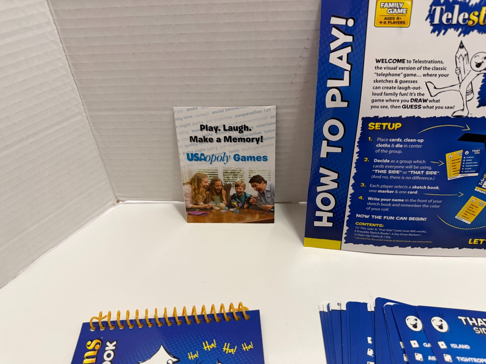 Telestrations The Telephone Game Sketched Out 2014 4-6 Players 8+Ages Complete