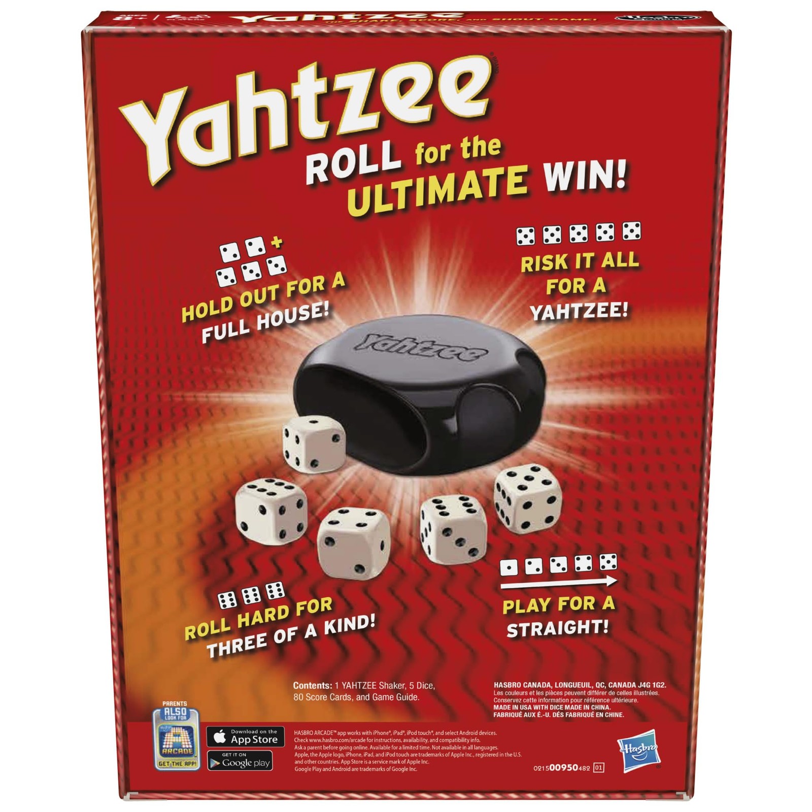 Hasbro Gaming Game, Fast-Playing Dice Games for Kids, Teens, and Adults, Stra…