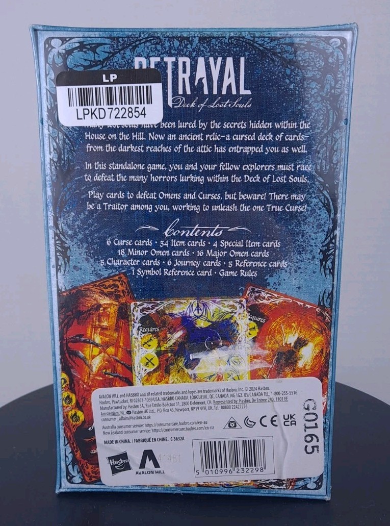 Betrayal Deck of Lost Souls Card Game – Tarot-Inspired, 3-5 Players, Ages 12+