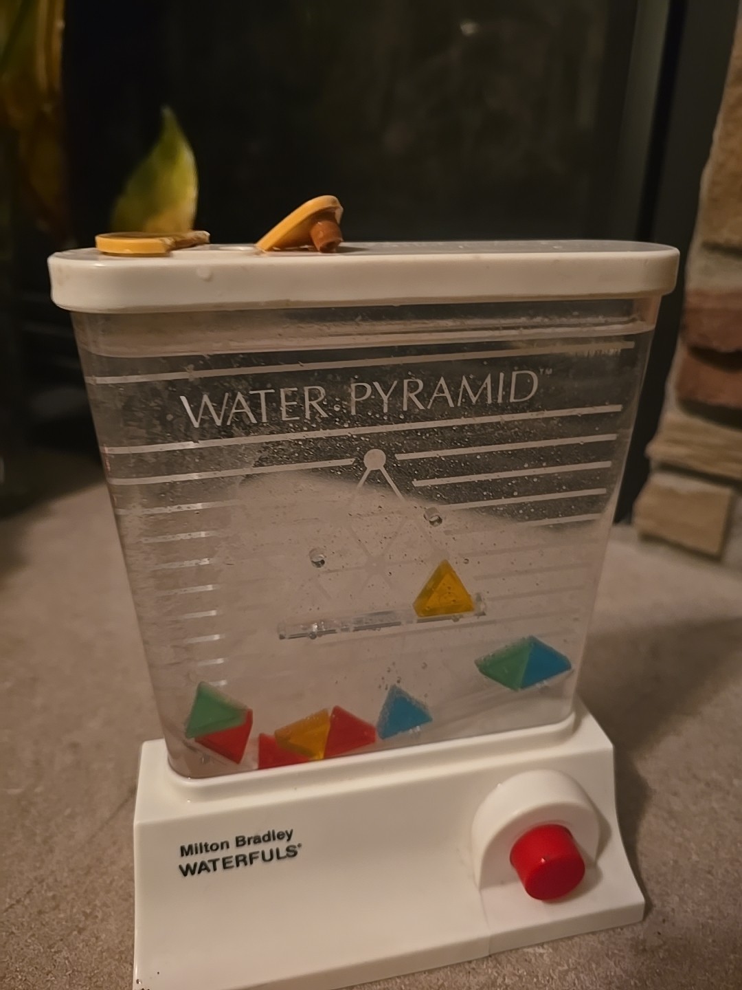 Vintage TOMY Waterful Ring Toss Game Water Pyramid