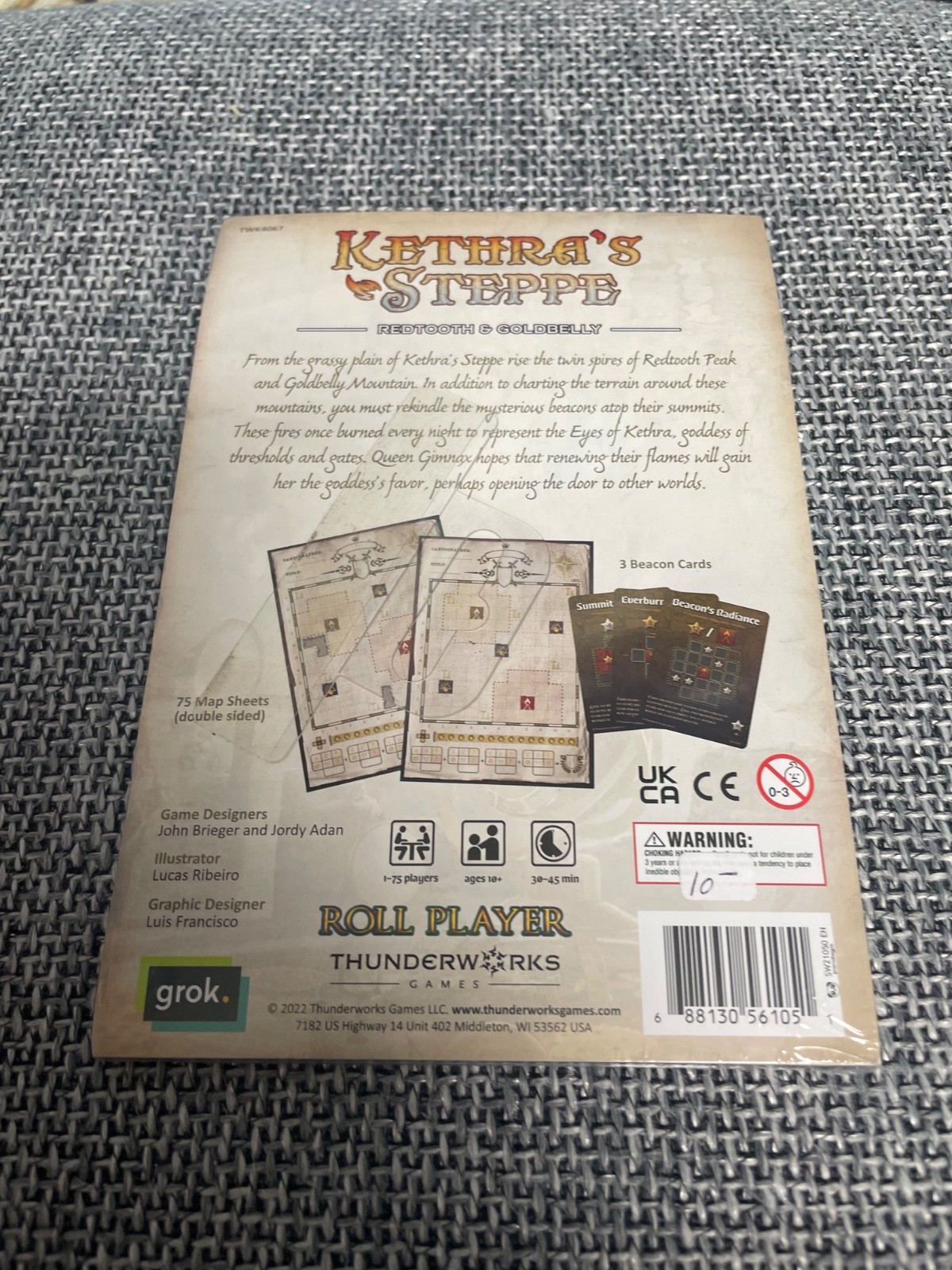 Thunderworks Games Cartographers Kethra’s Steppe Redtooth & Goldbelly Pack 5 MIP