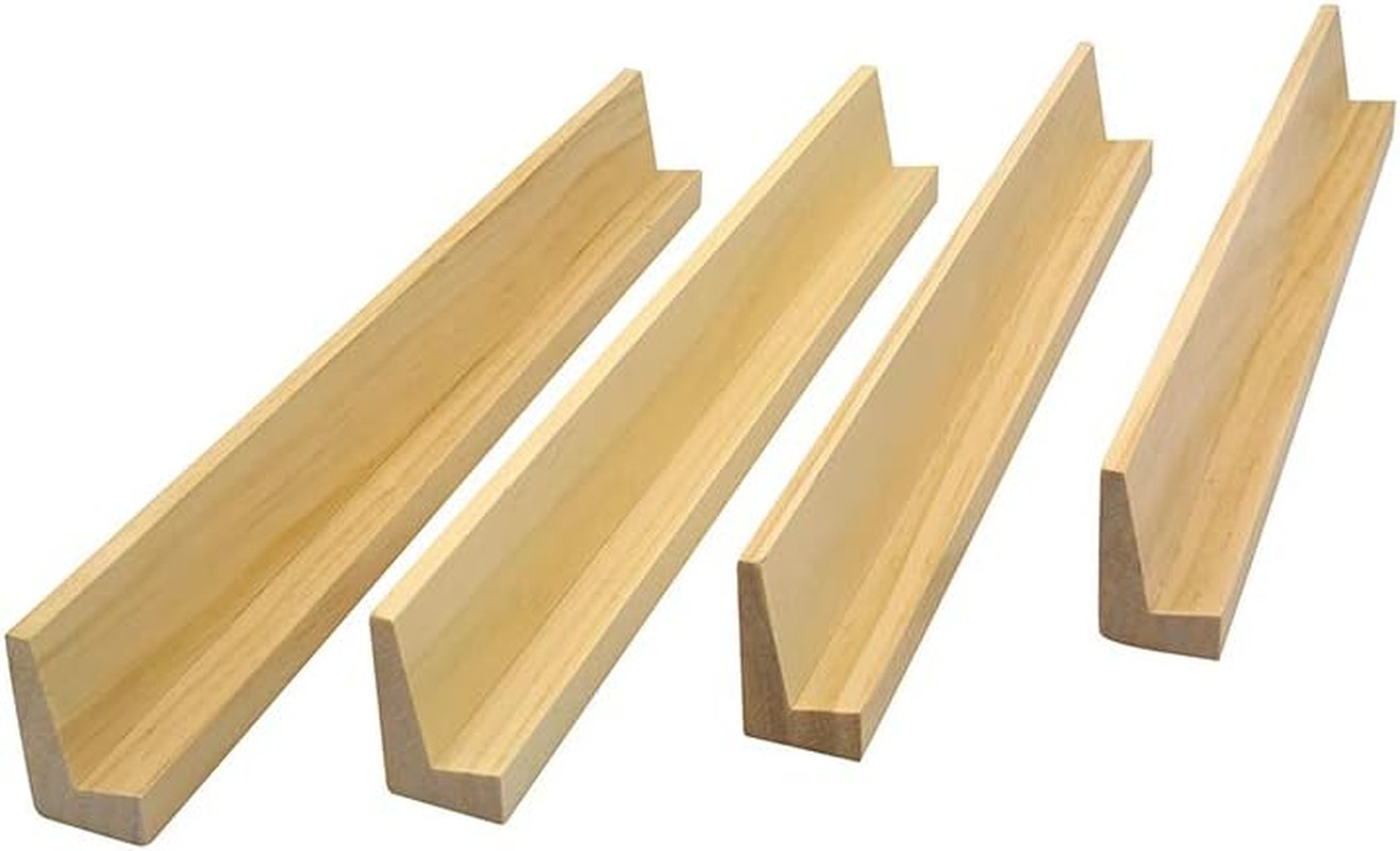 Wooden Domino Trays Set of 4,Wood Domino Racks, Domino Holders for Domino Tiles,