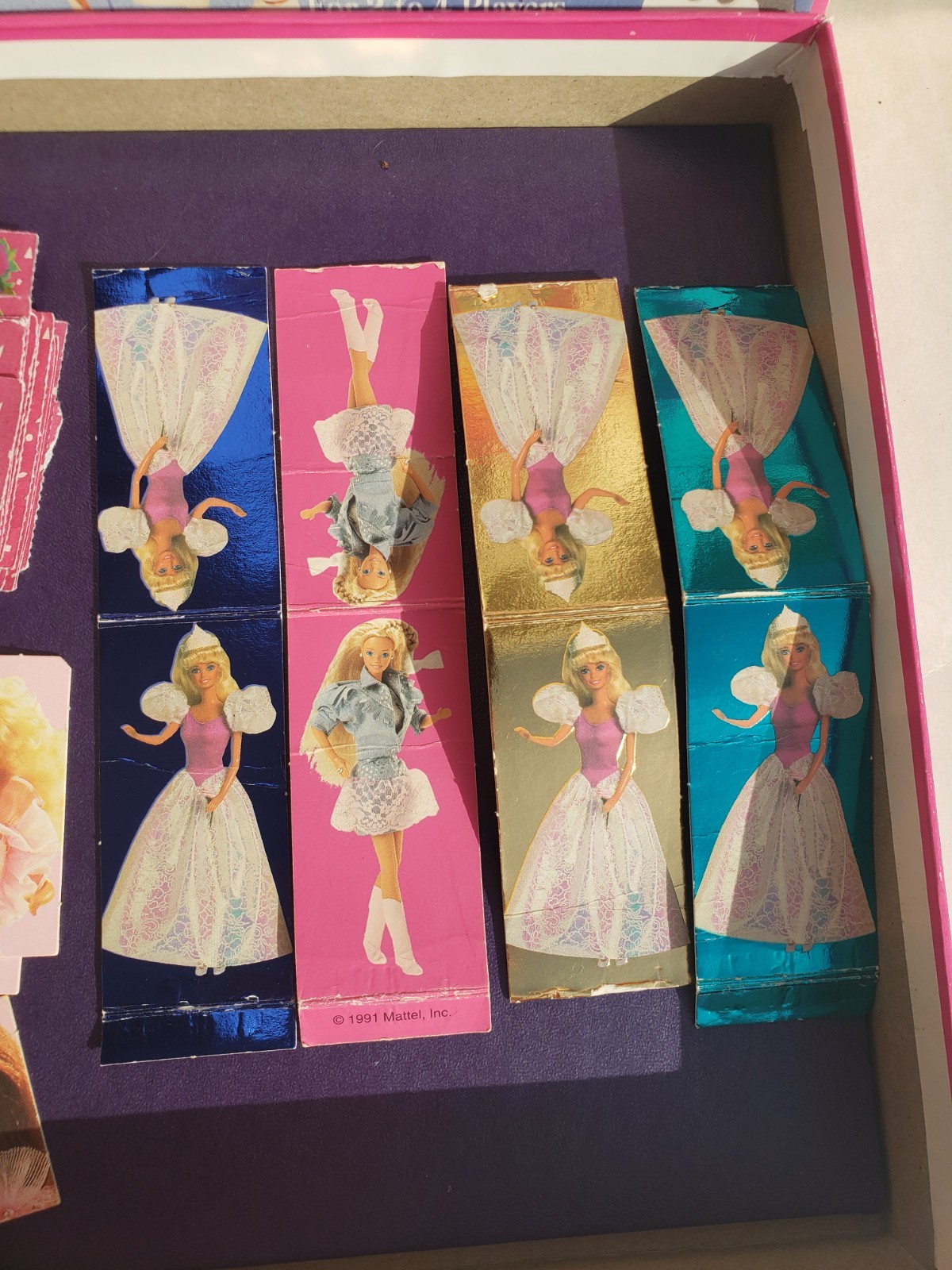 Vtg 1991 Barbie Queen Of The Prom Board Game COMPLETE 1990’s Edition Golden Game