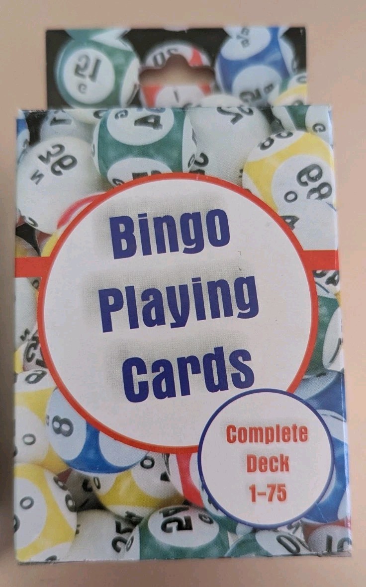 Professional Deck of Bingo Calling Cards- 5 Colors- 1-75 W/ Pack Of Bingo Cards