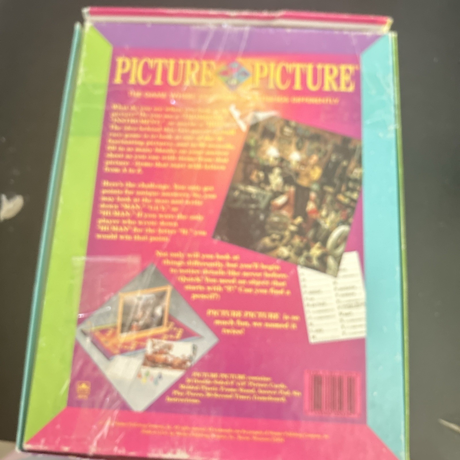 1992 Picture Picture Game by Golden – 100% COMPLETE Vintage Gift Family Board